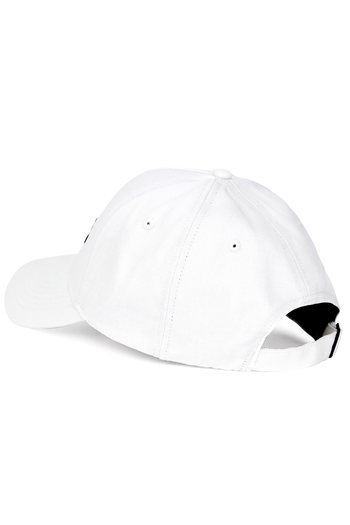 COTTON CAP WITH EMBROIDERED LOGO WHITE 3