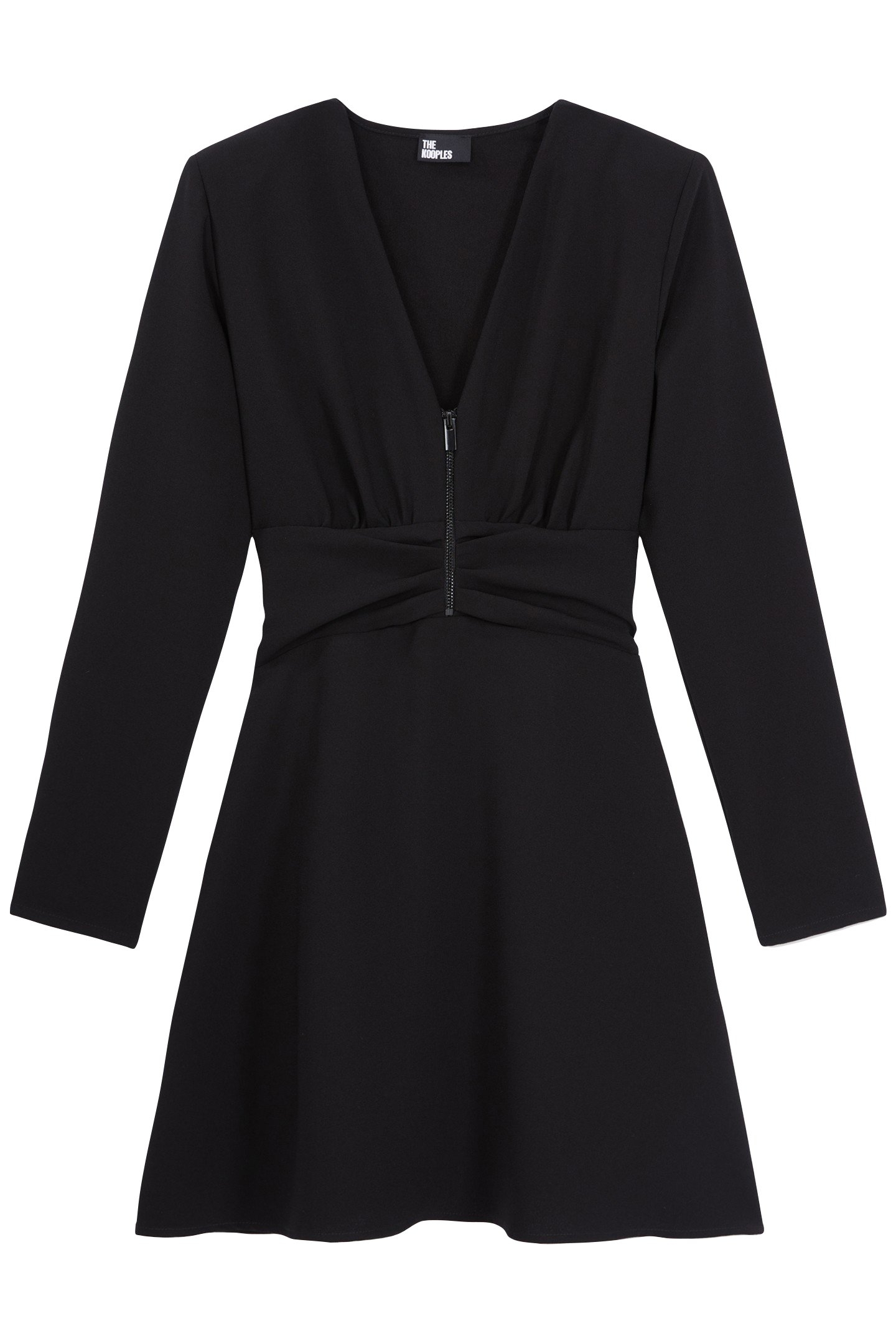 SHORT DRESS WITH LONG SLEEVES BLACK 3