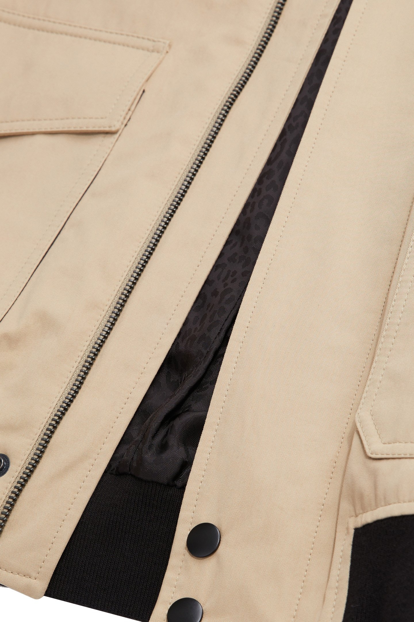 JACKET WITH COLLAR AND FRONT PATCH POCKETS BEIGE 8