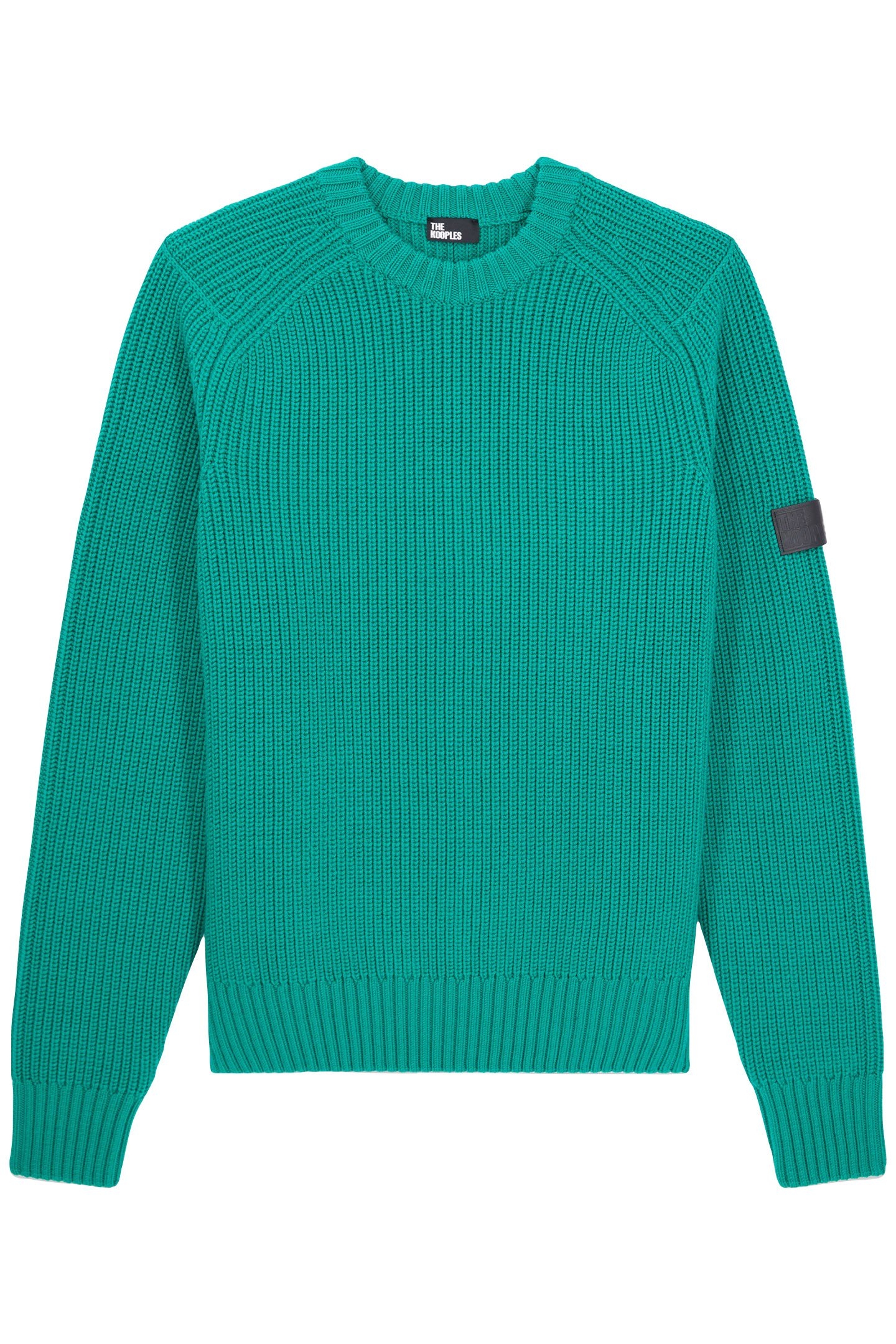 PULL COL ROND A COTES PERLEES GREEN 4