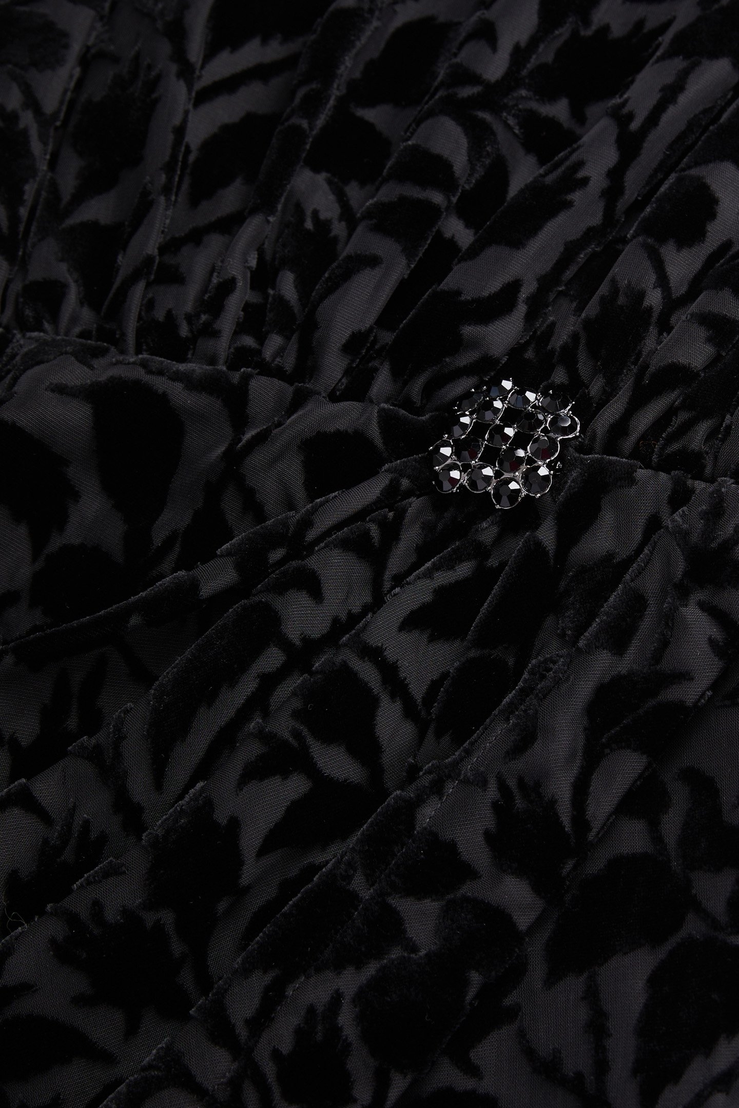 SHORT DRESS ML DRAPED SKIRT BLACK 6