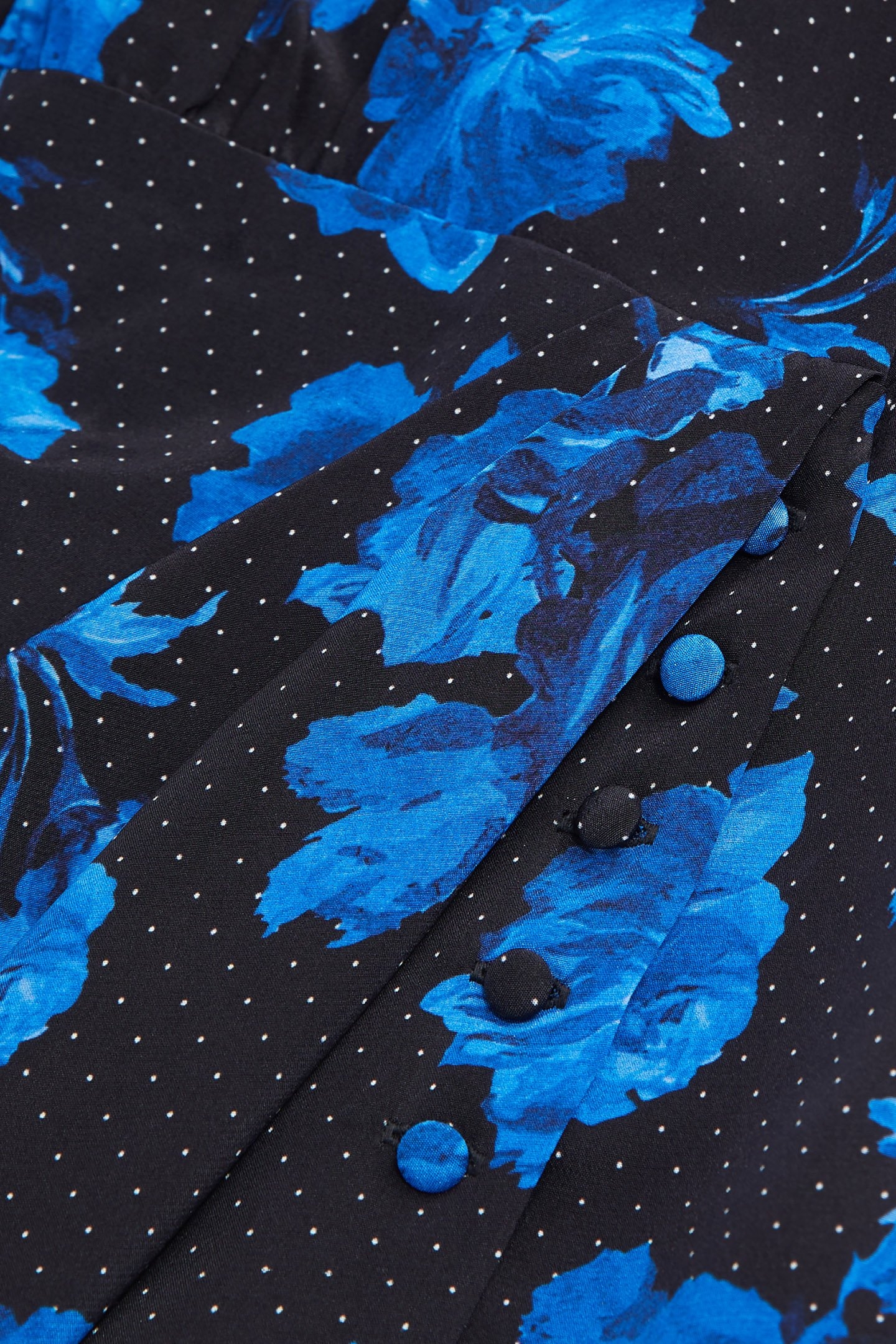 SHORT WRAP DRESS BLACK BLUE 7