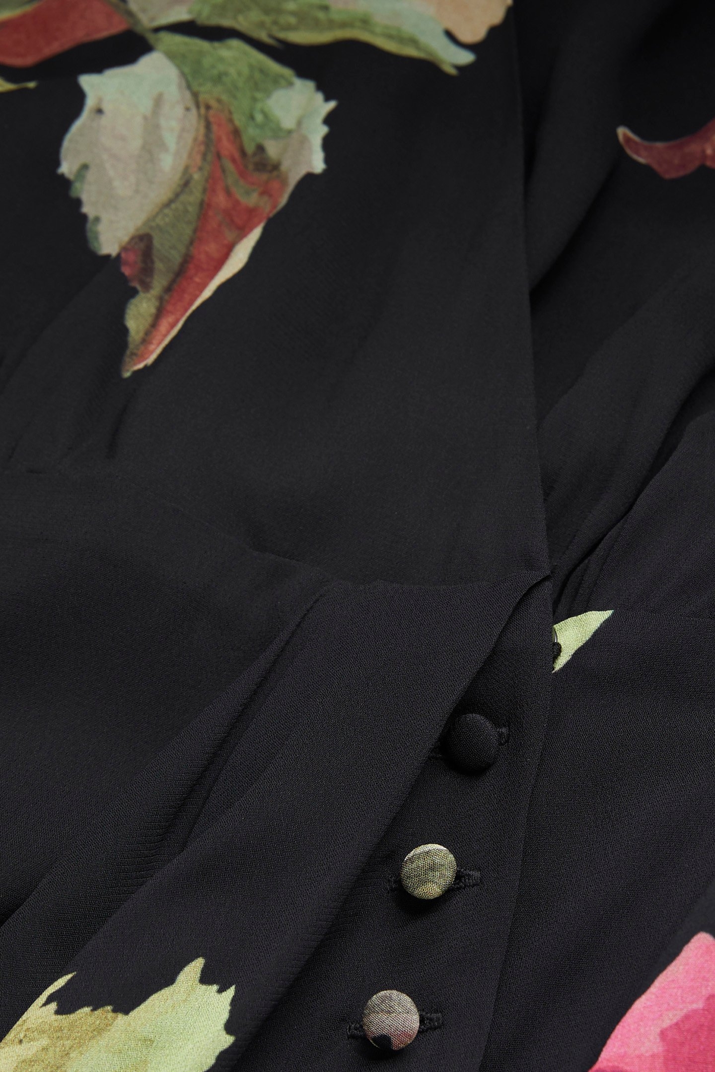 SHORT WRAP DRESS PINK BLACK 4