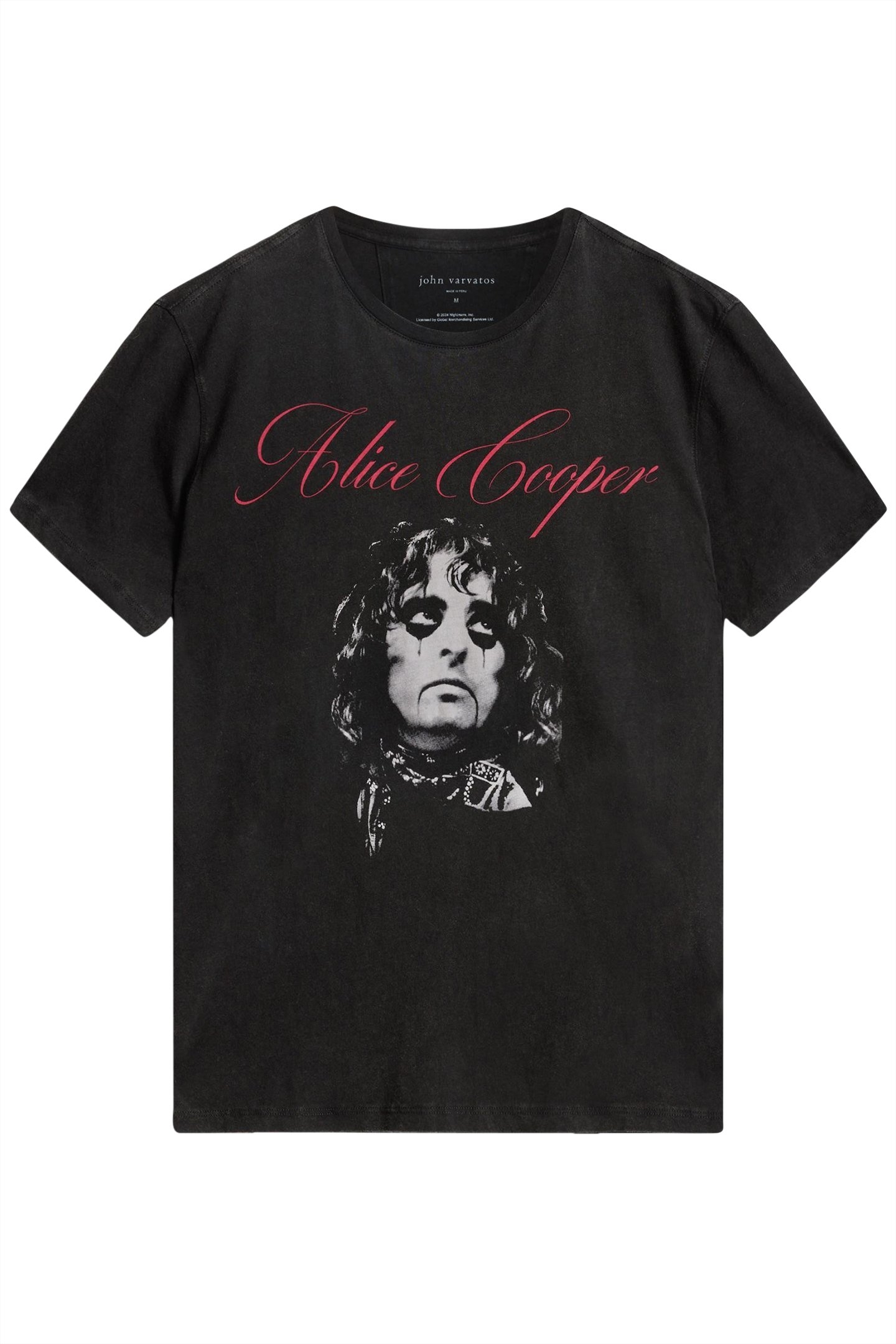 SS CREW TEE - ALICE COOPER SCRIPT BLACK 2