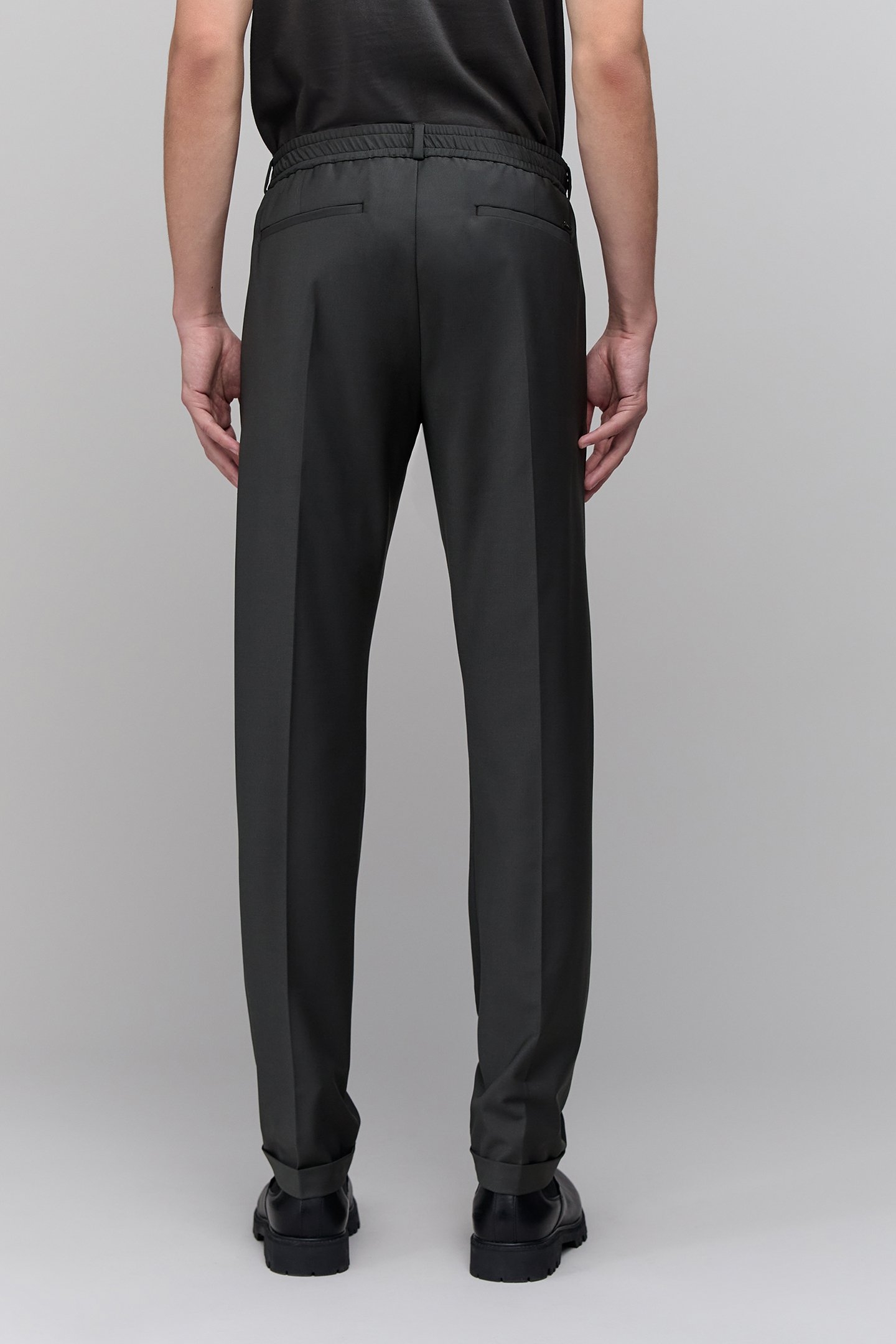 ULTRA MOBILITY KHAKI SUIT TROUSERS 2