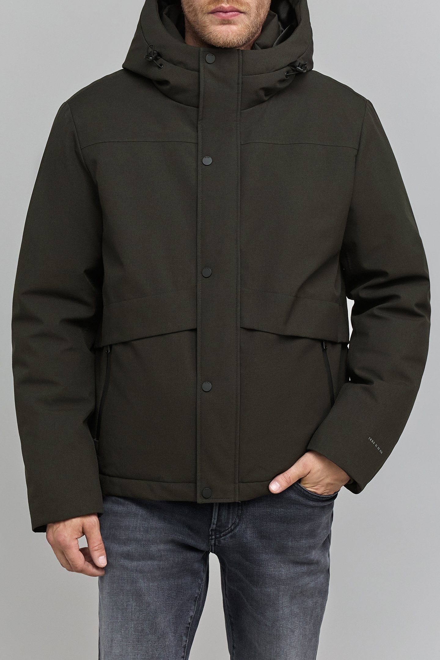 WATERPROOF BREATHABLE GRANULATED NYLON KHAKI JACKET 1