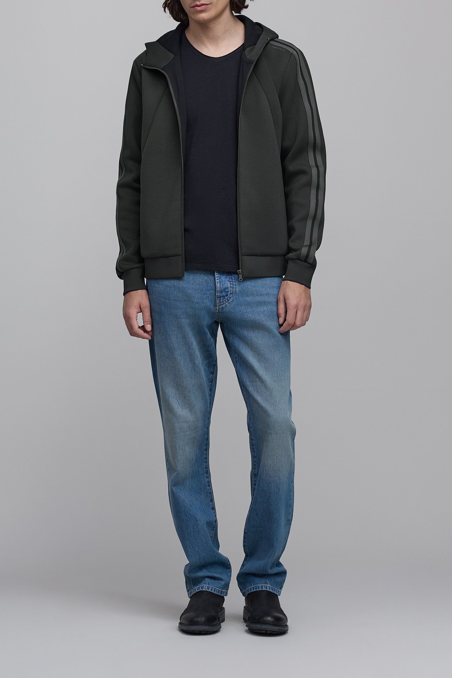 DARK GREEN STRIPED UNDERJACKET 3