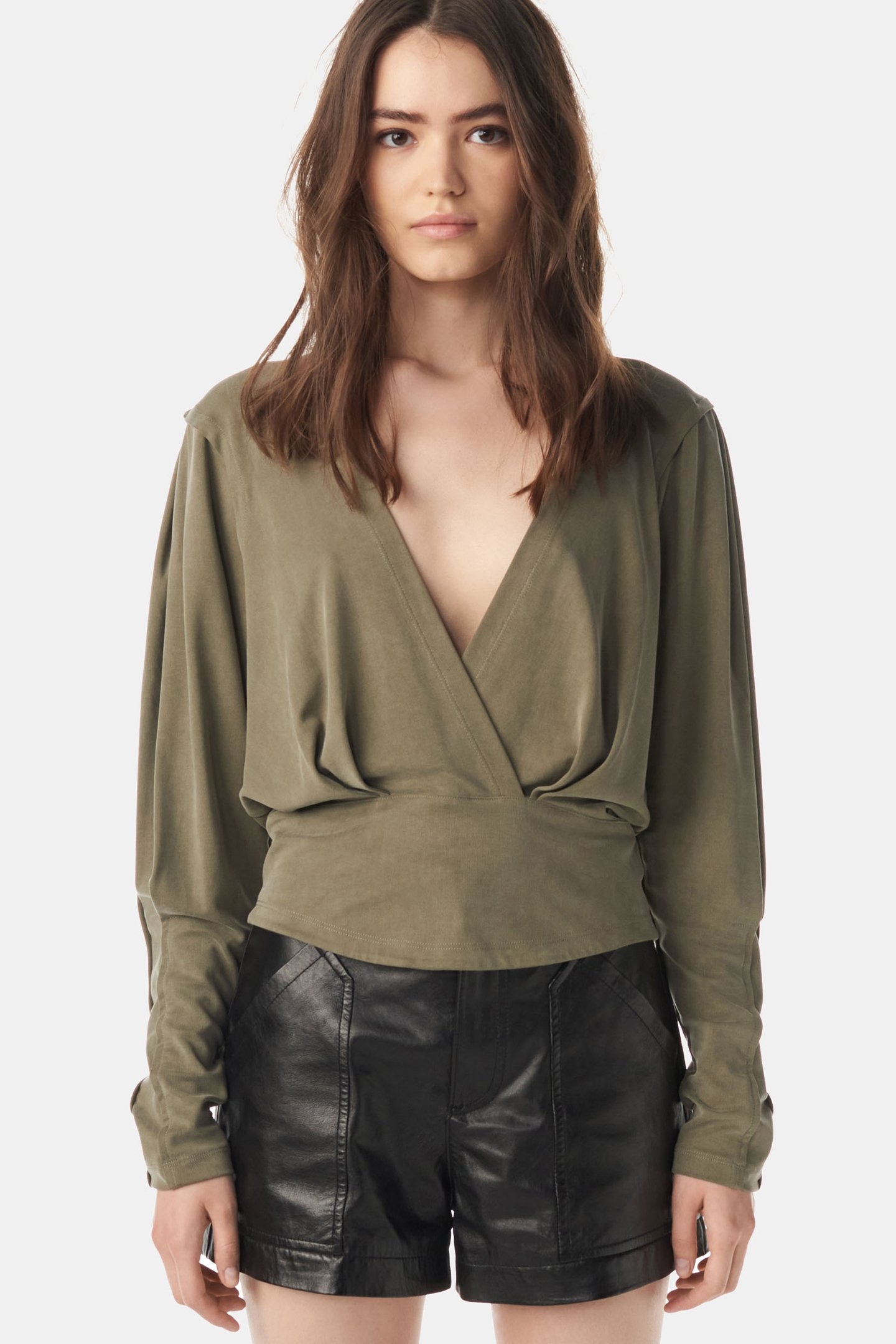 ELENI T-SHIRT LIGHT KHAKI 1