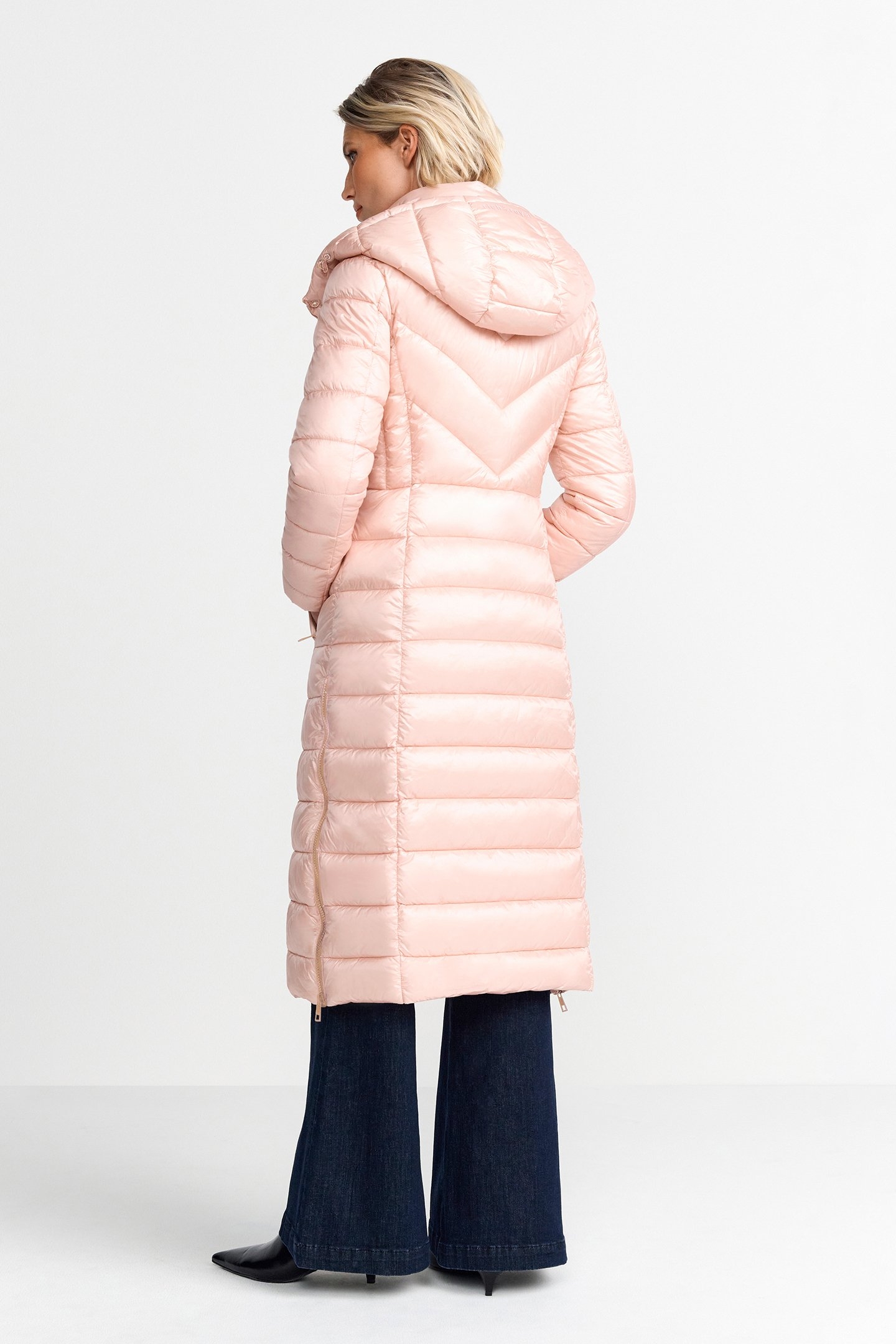 EXTRA LONG PUFFER COAT WINTER ROSE 2