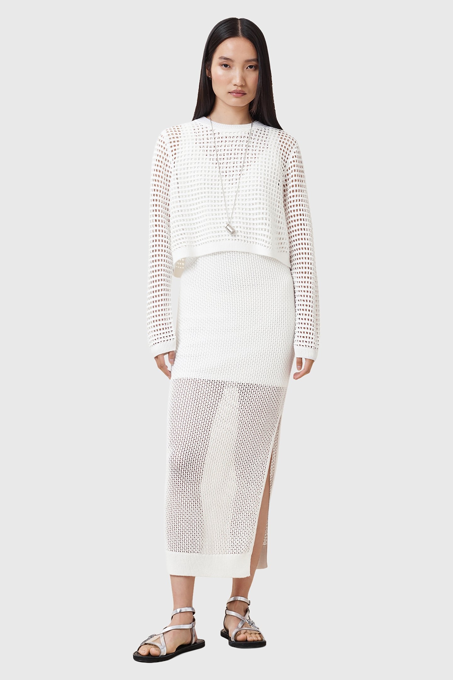 MIRO DRESS CHALK WHITE 1