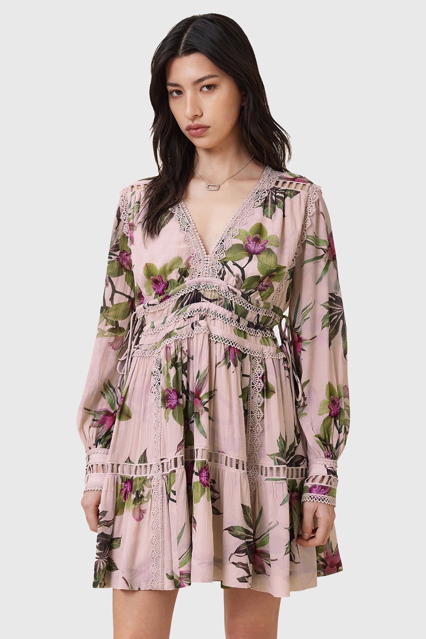 XANTHE LS MINI DRESS ADENA SOFT PINK 1