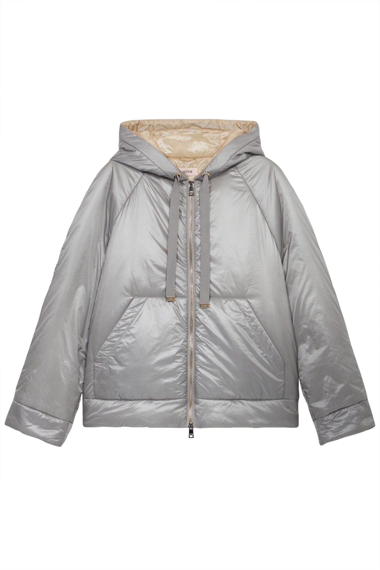 LIGHTWEIGHT DOWN JACKET WITH HOOD GREY 3