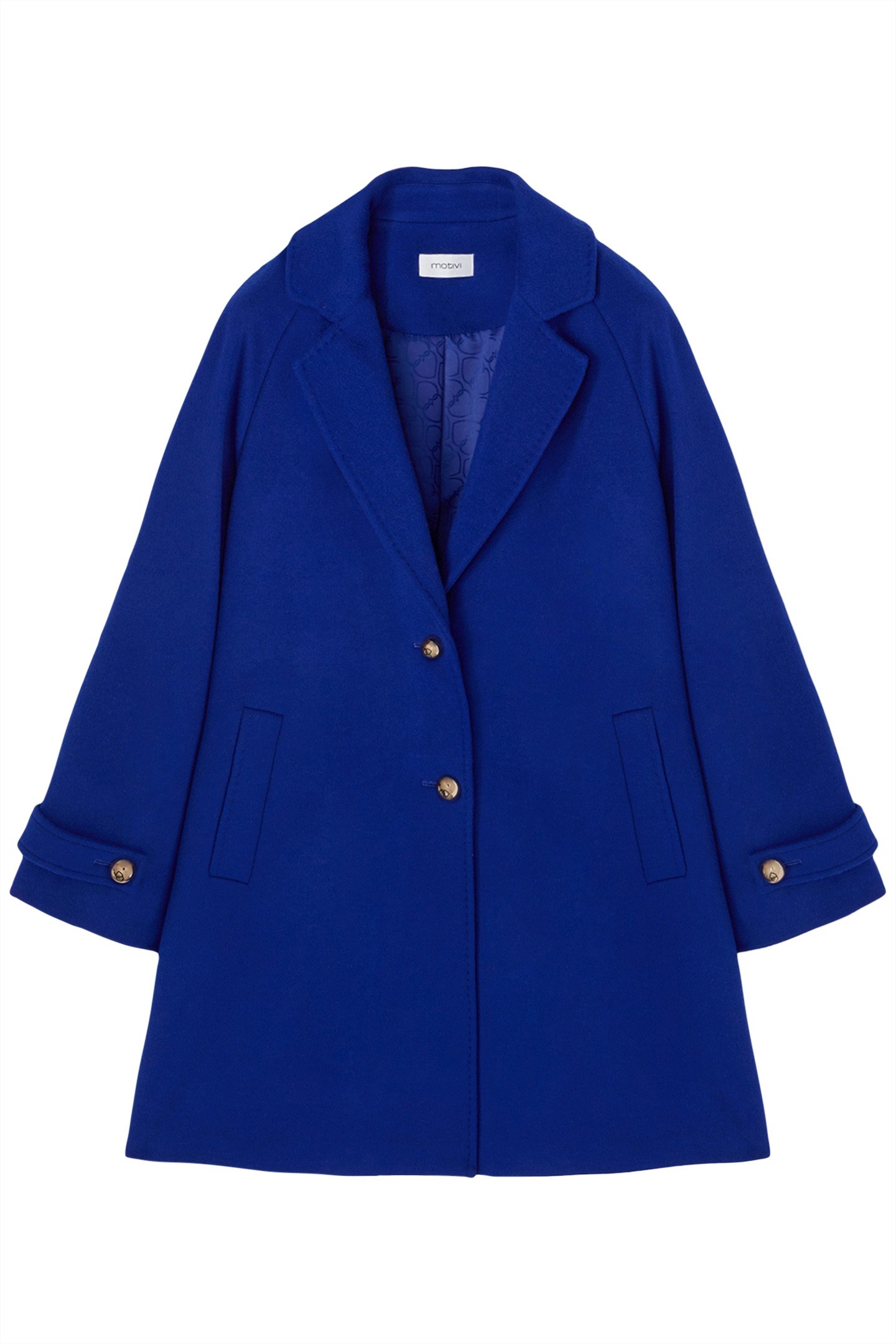 WOOL BLEND CLOTH PEA COAT BLUETTE 4