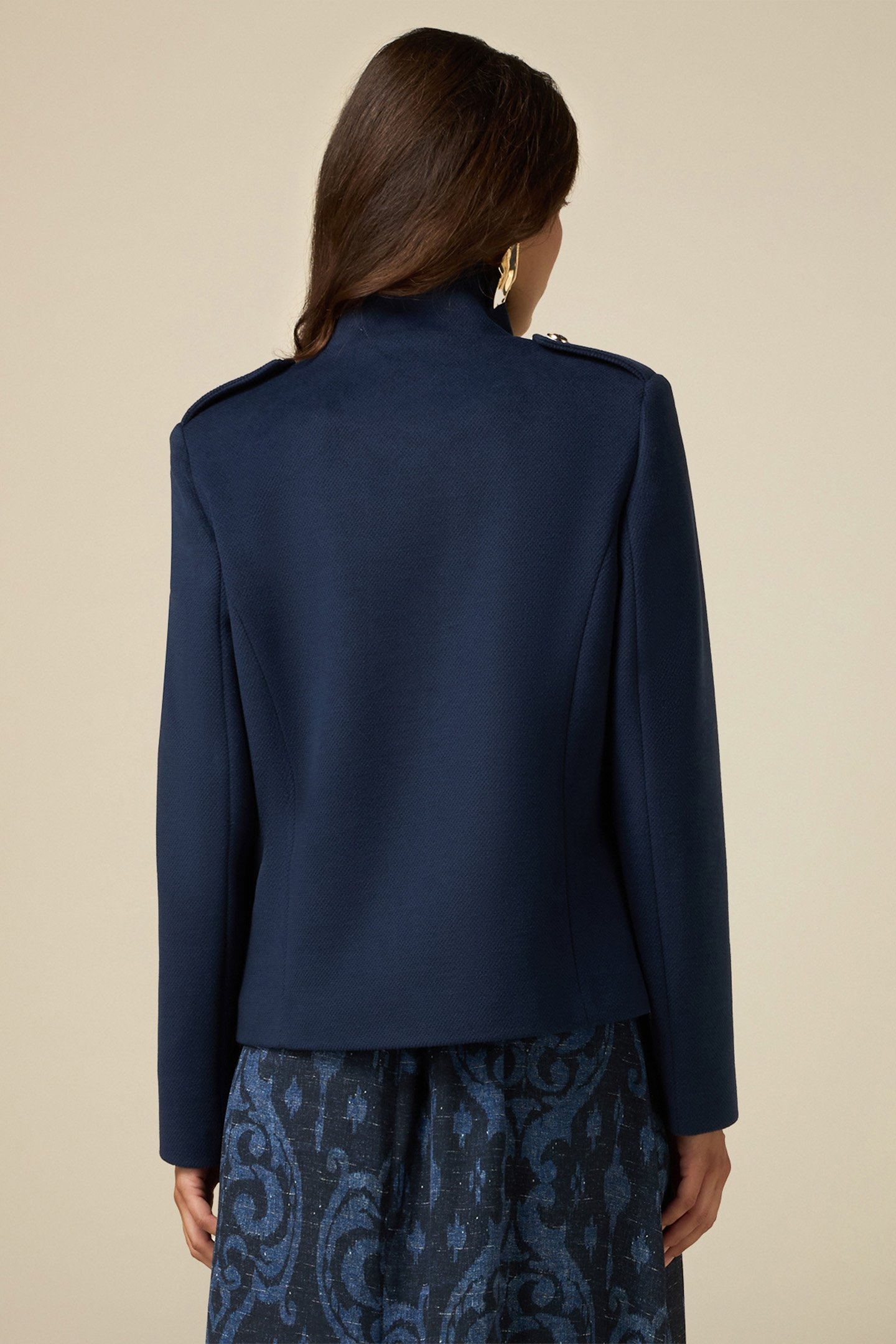 SHORT MILITARY COAT BLUE 2