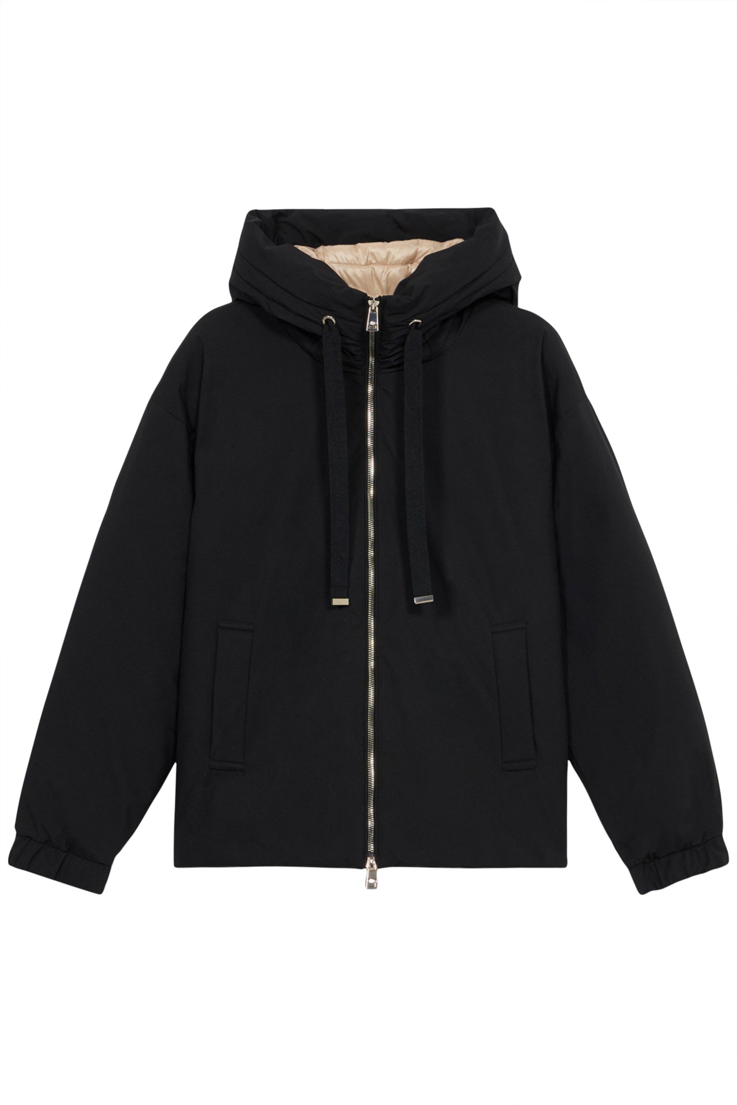 SMOOTH DOWN JACKET WITH HOOD BLACK 3