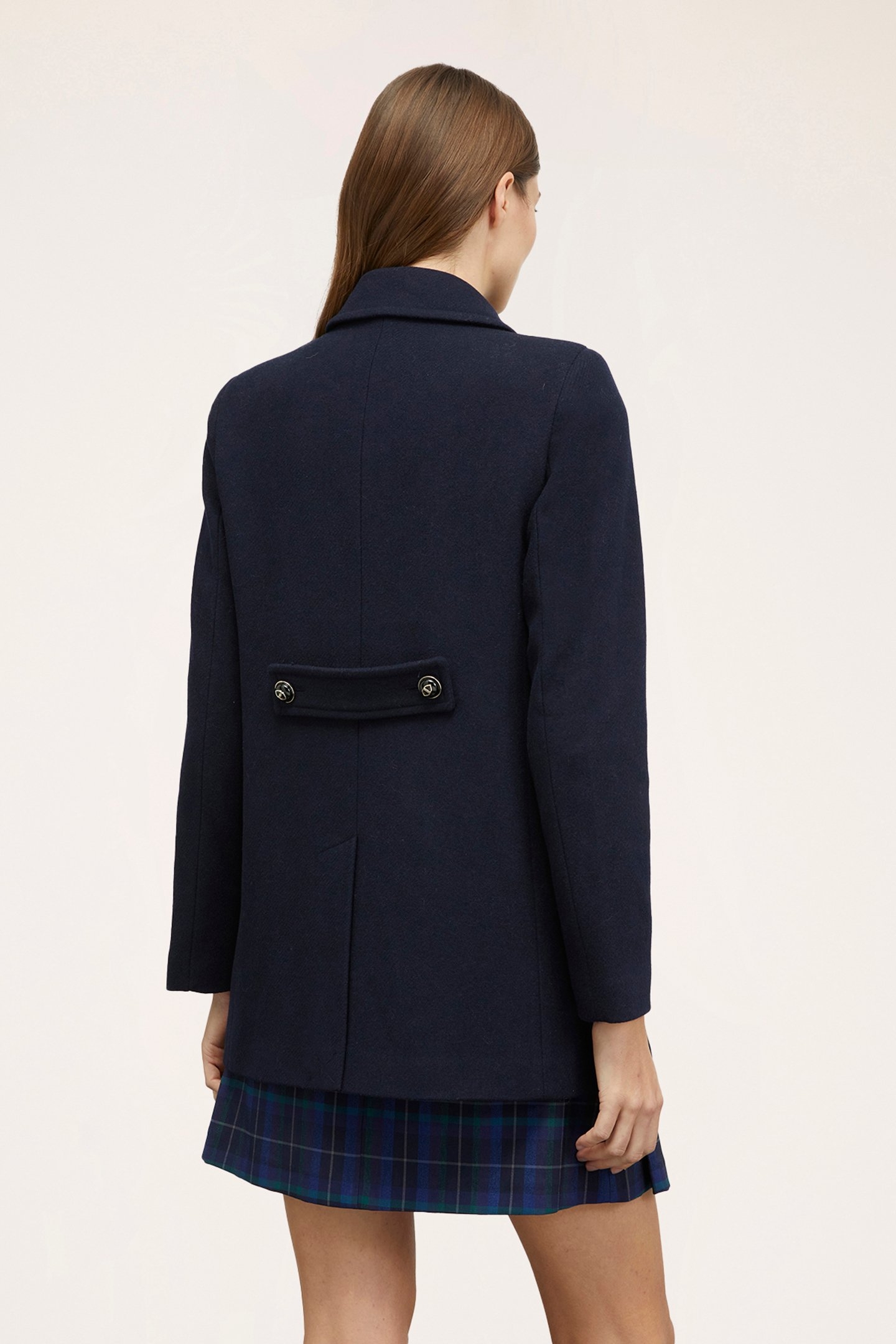 WOOL BLEND DOUBLE-BREASTED COAT BLUE 2