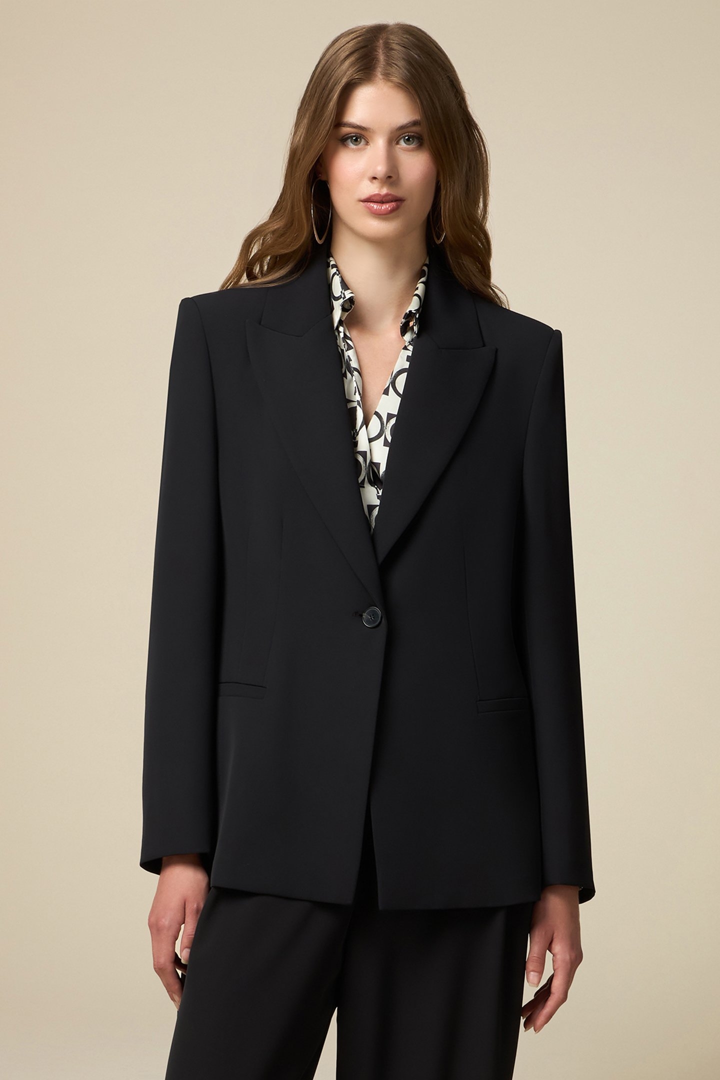SINGLE-BREASTED BLAZER BLACK 1