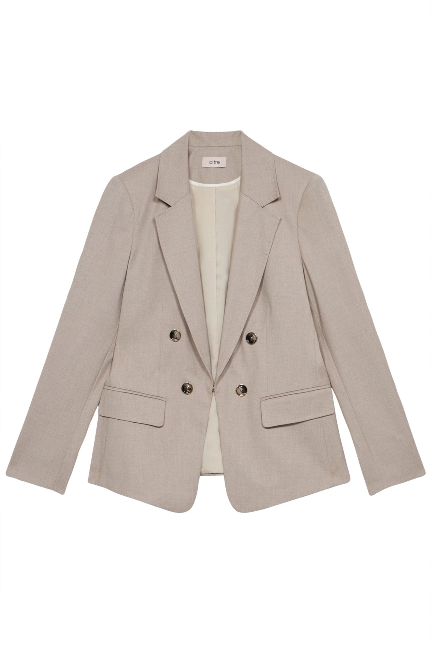 BLAZER WITH TAILORED STITCHING GREY 3