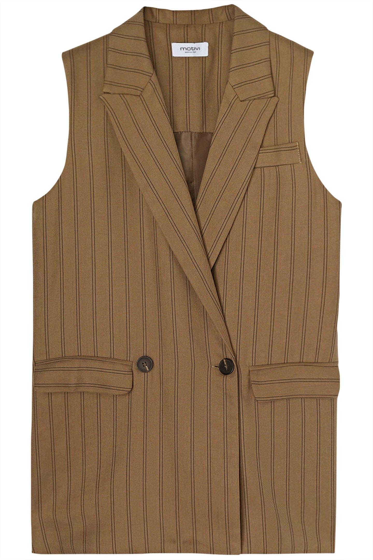OVERSIZED PINSTRIPED WAISTCOAT LIGHT GREEN 3