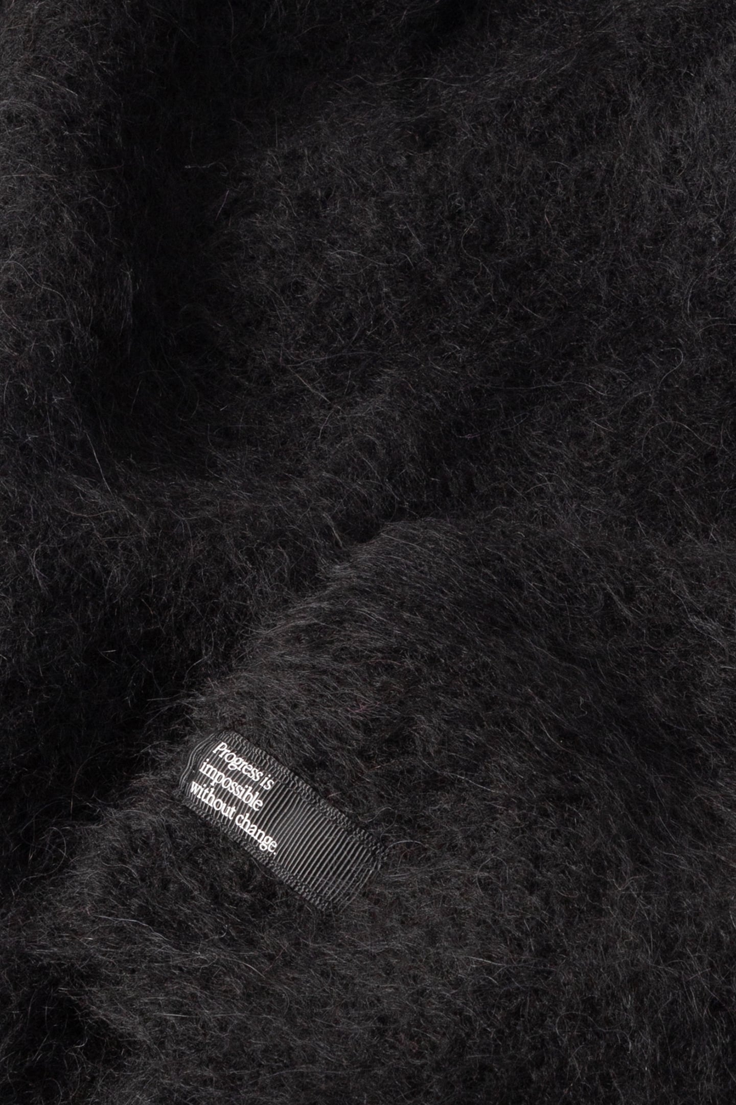 CROPPED V-NECK SWEATER KNIT BLACK 7