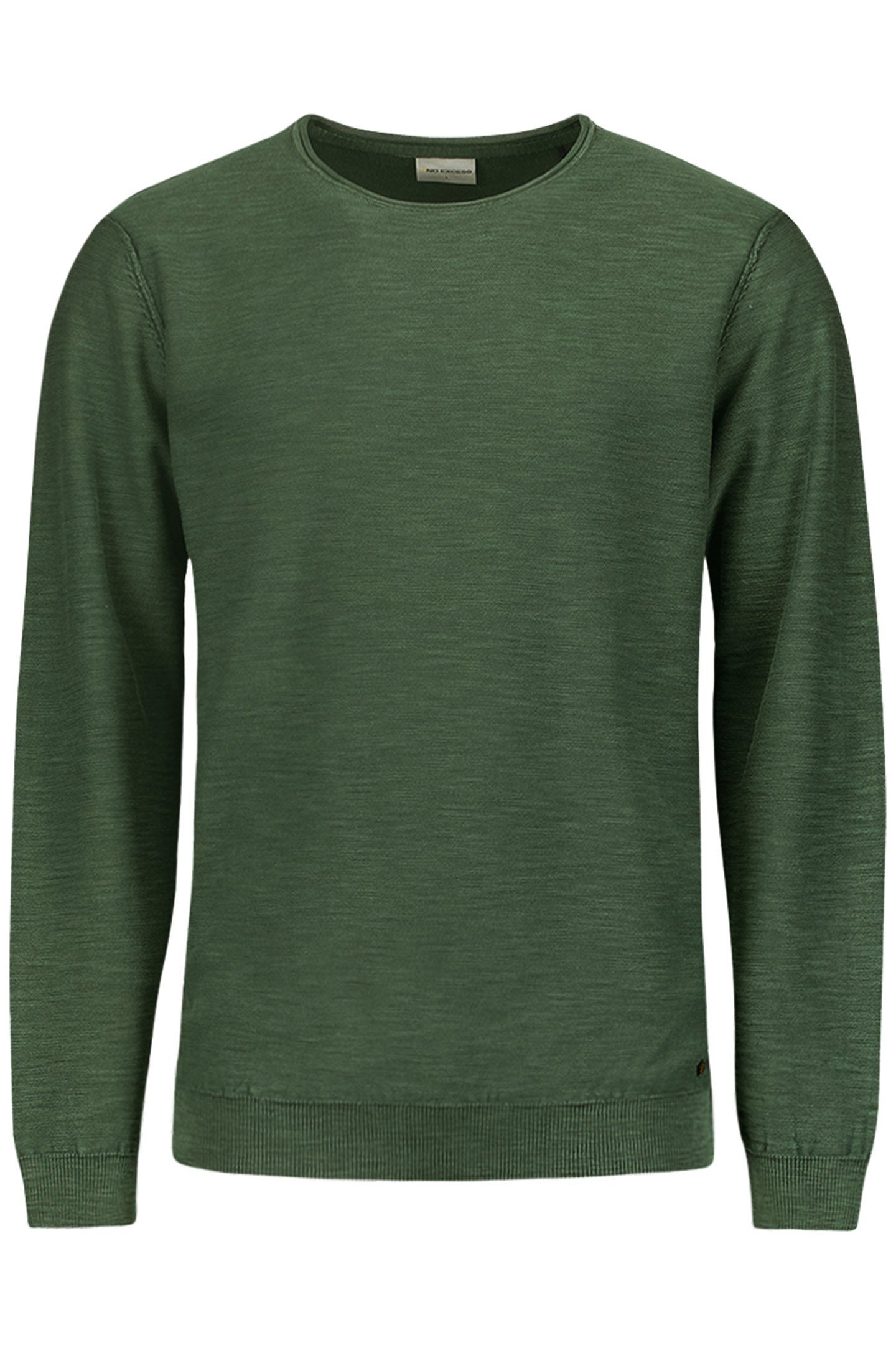 PULLOVER CREWNECK GARMENT DYED + STONE WASHED DARK GREEN 4