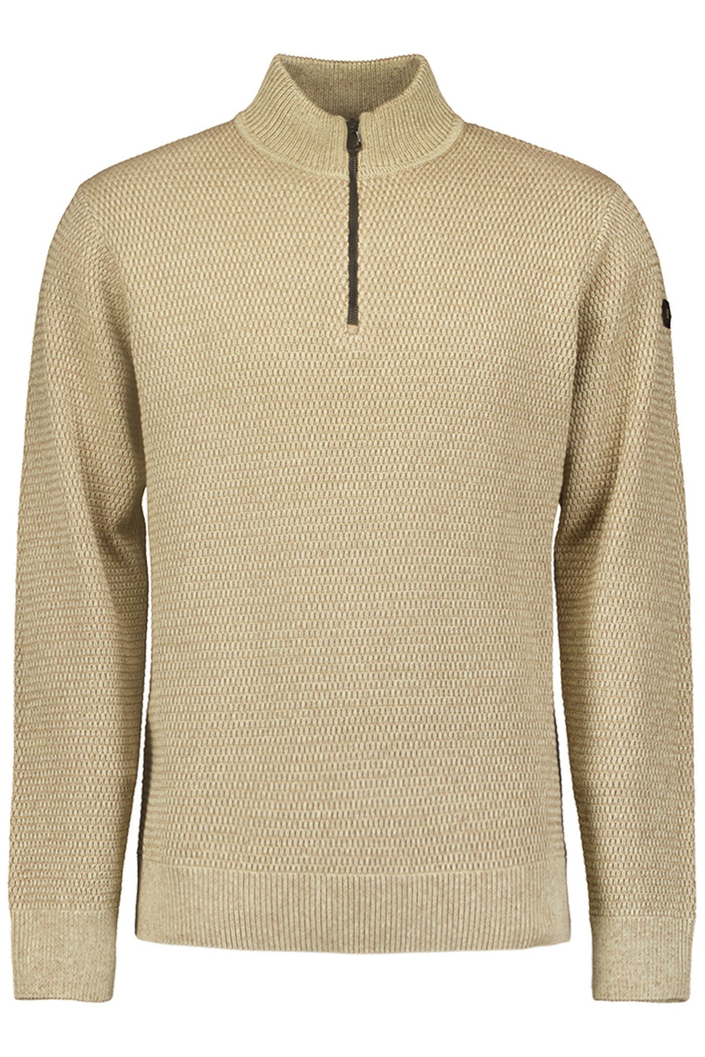 PULLOVER HALF ZIPPER 2 COLOURED MELANGE CEMENT 4