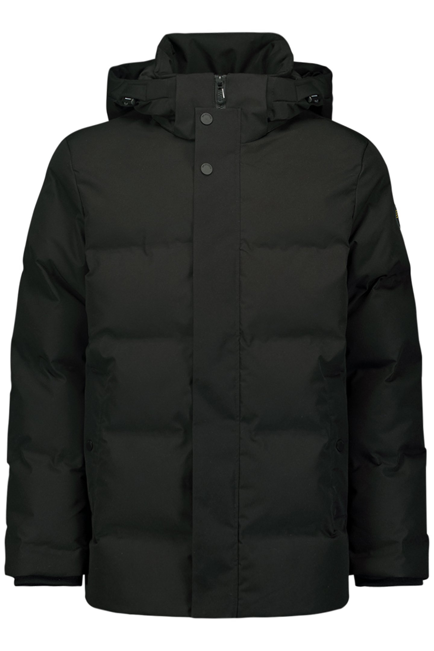 JACKET SHORT FIT SEALED HOODED BLACK 4