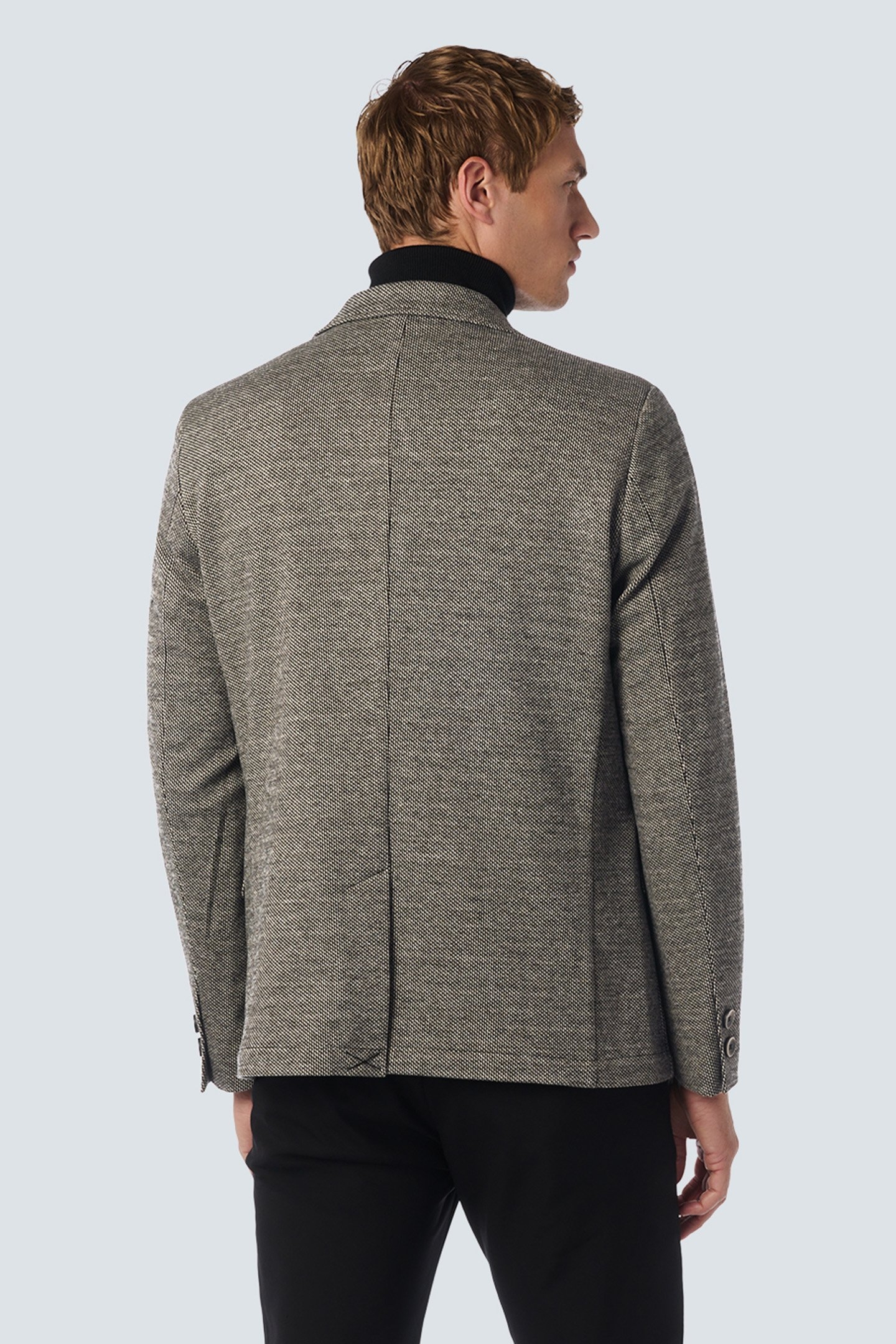 BLAZER STRETCH JERSEY MELANGE BLACK 2