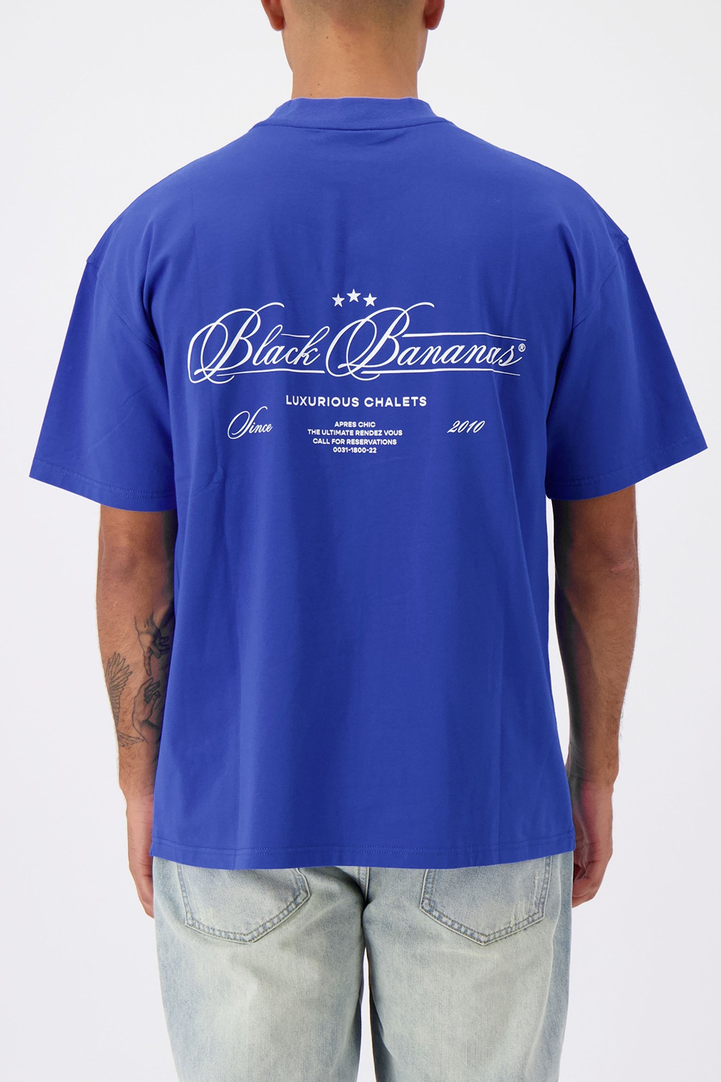 CALLIGRAPHY T-SHIRT COBALT BLUE 2