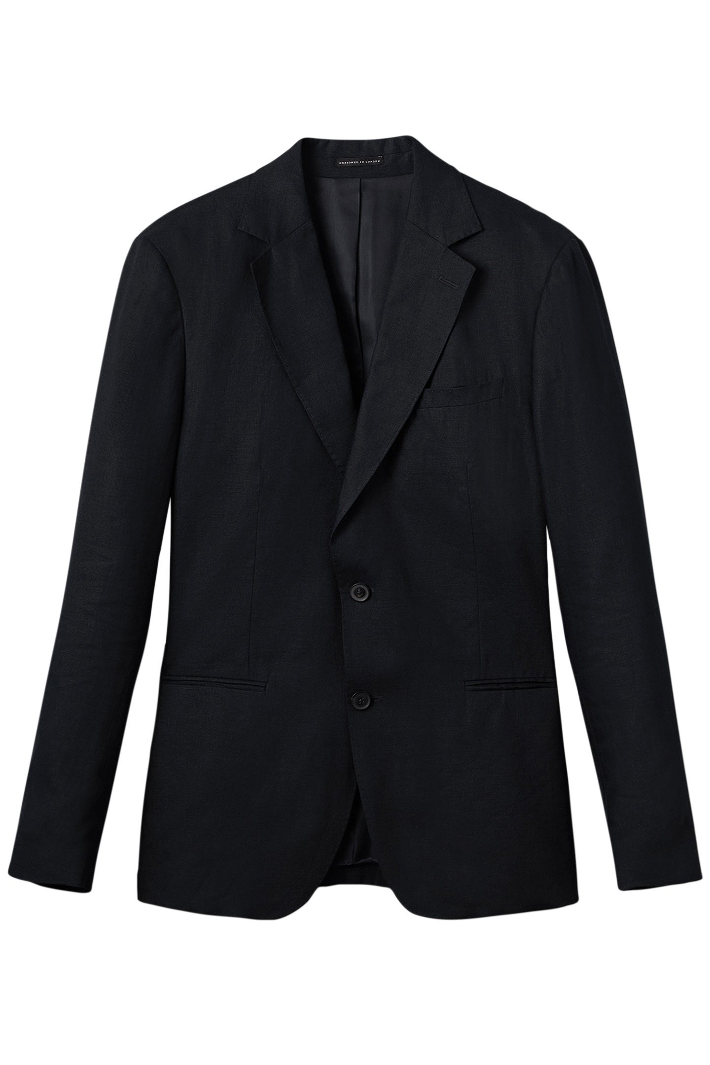 LINEN SLIM FIT BLAZER NAVY 4