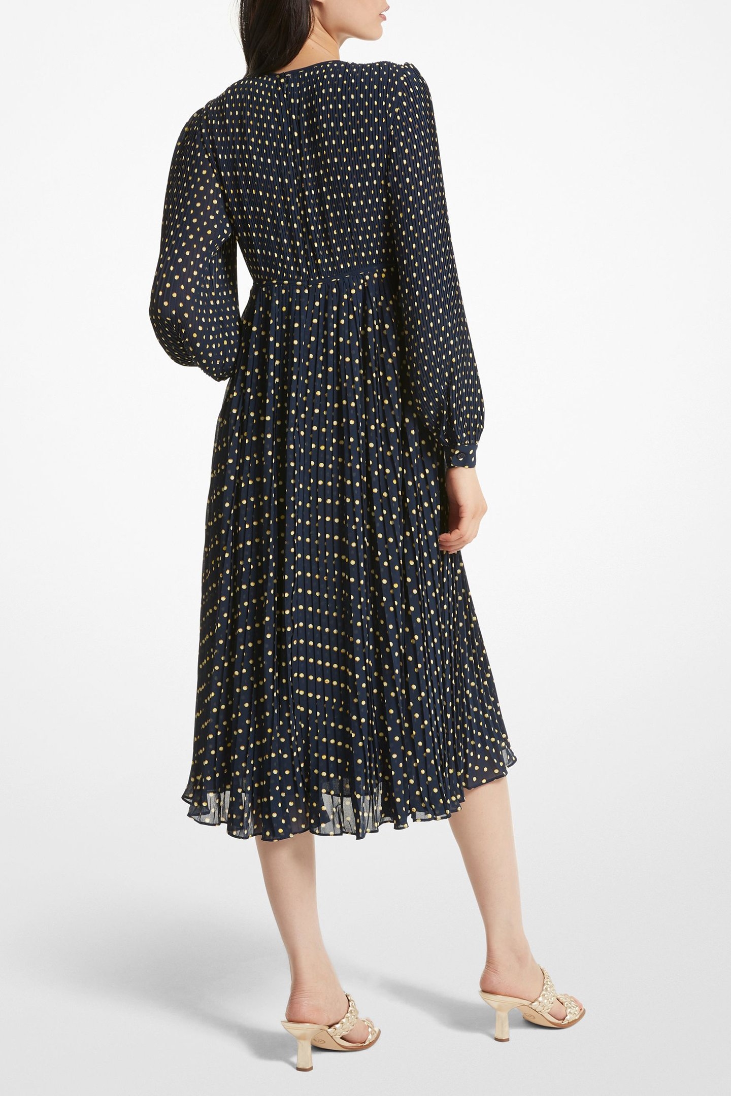 ASTOR PRNT MIDI DRESS MIDNIGHTBLUE 2