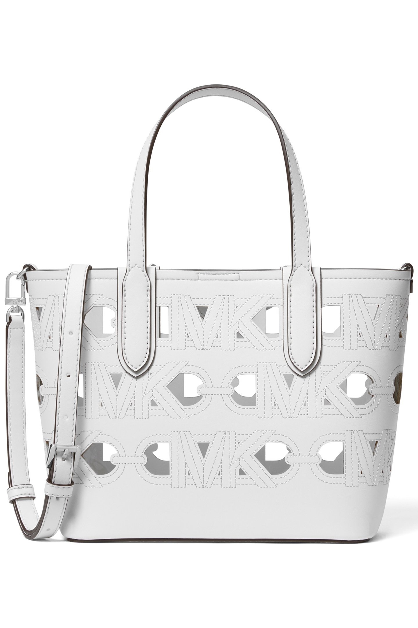 SMALL OPEN TOTE BAG IN WHITE 1