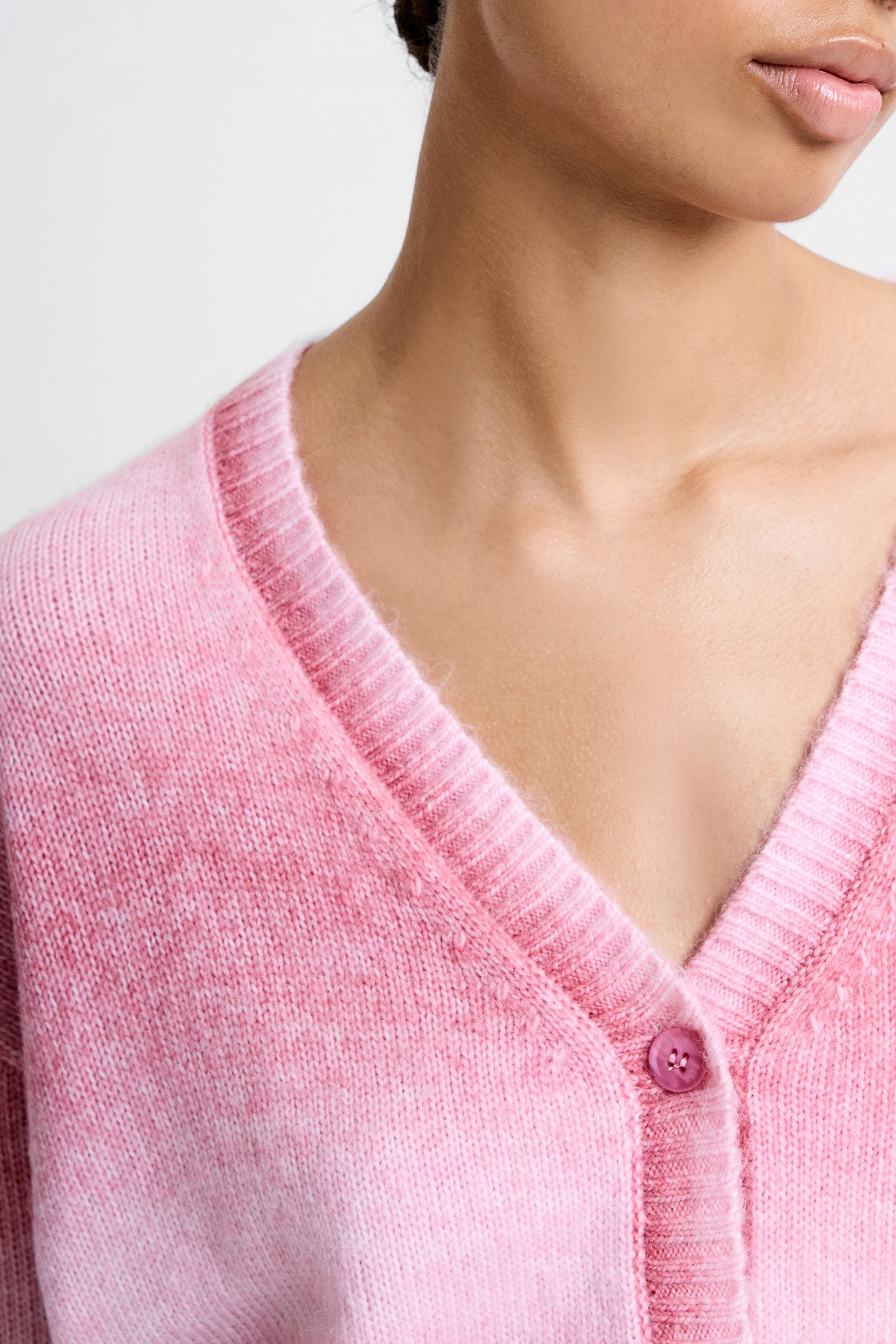 BABYSOFT L/S OMBRE CARDIGAN PINK MULTI 4