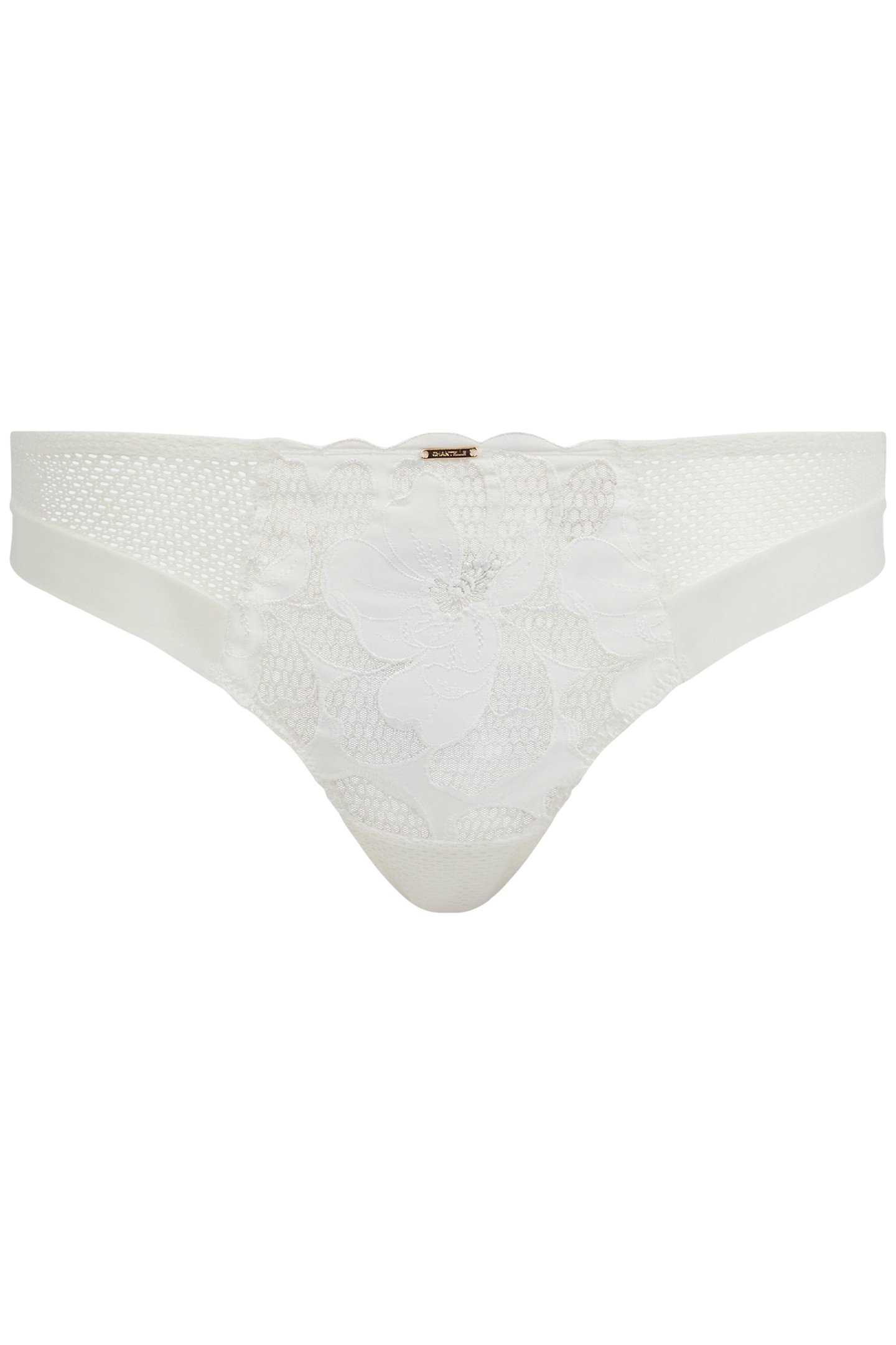 FLEURS SIGNATURE TANGA WHITE 3