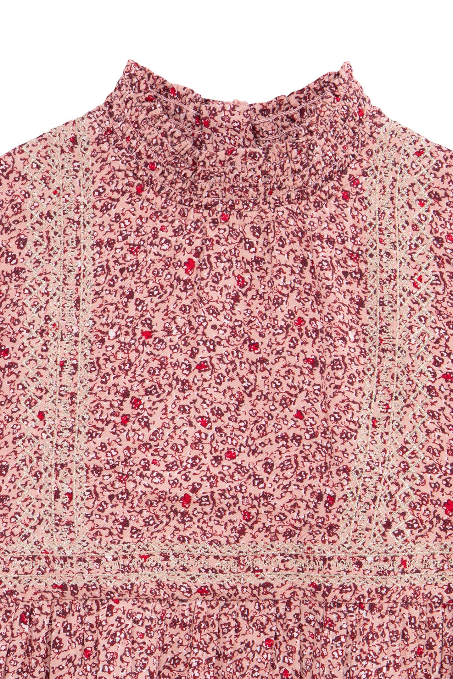 GIRL'S PINK FLORAL PRINT DRESS 3