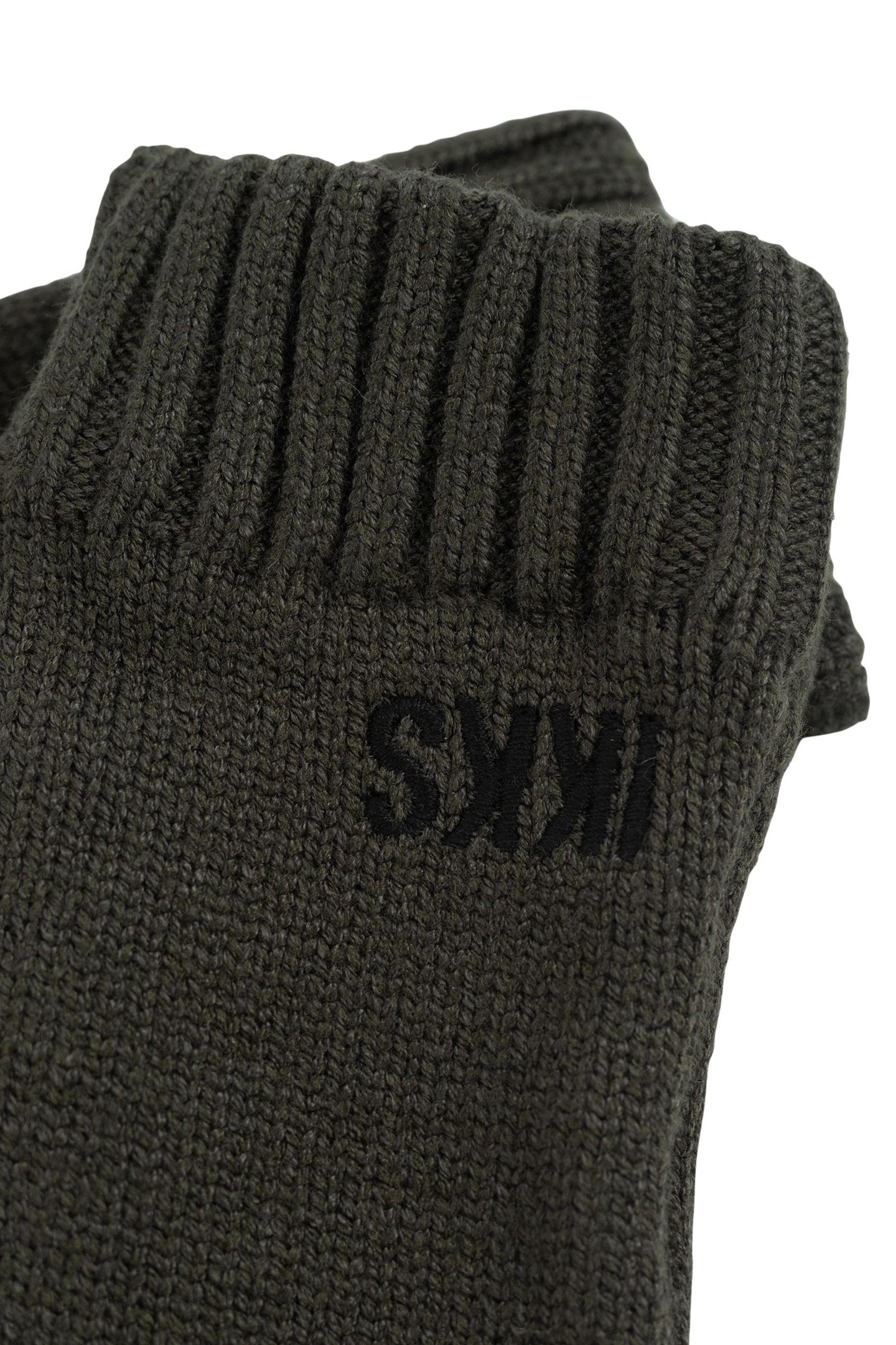 BOY'S KHAKI RECYCLED KNIT GLOVES 5