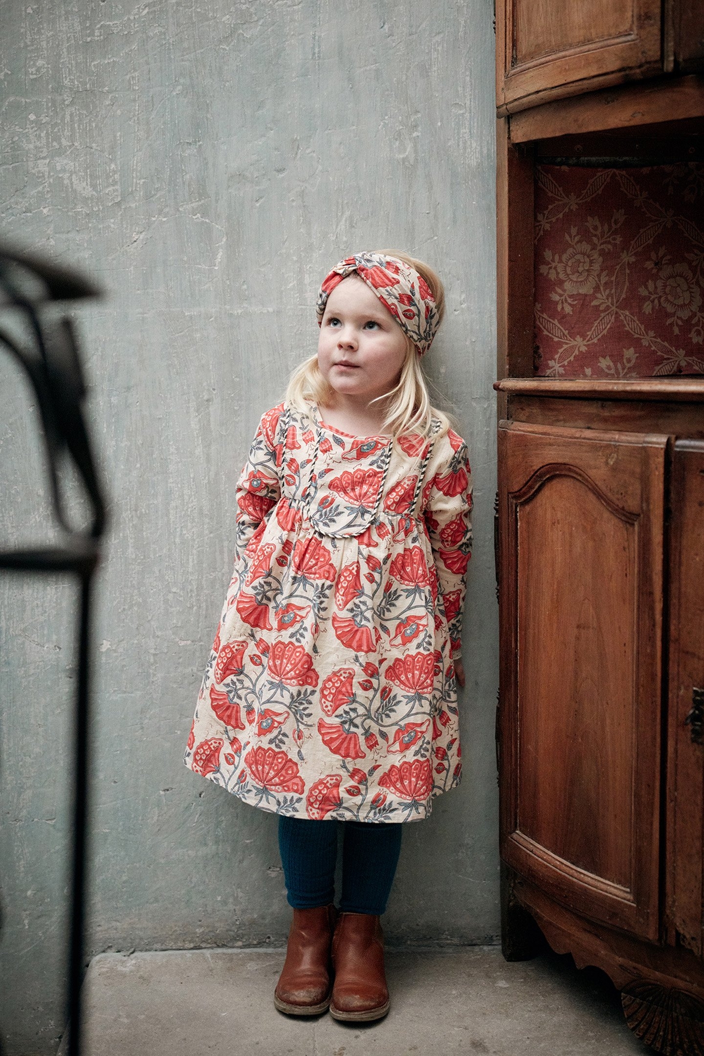 DRESS ROULOTTA CREAM ENDLESSFLOWERS 1