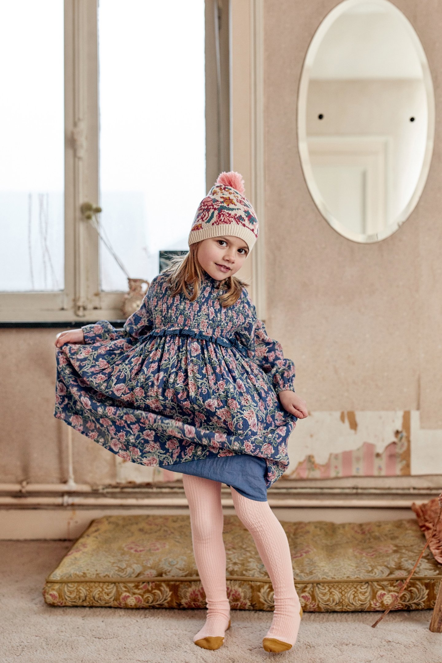 DRESS VEXA BLUE WILD FLOWERS 1