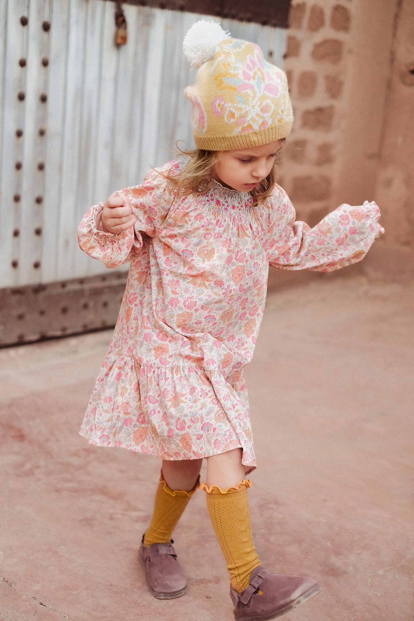 DRESS BAHYA CREAM FLOWER FIELDS 3