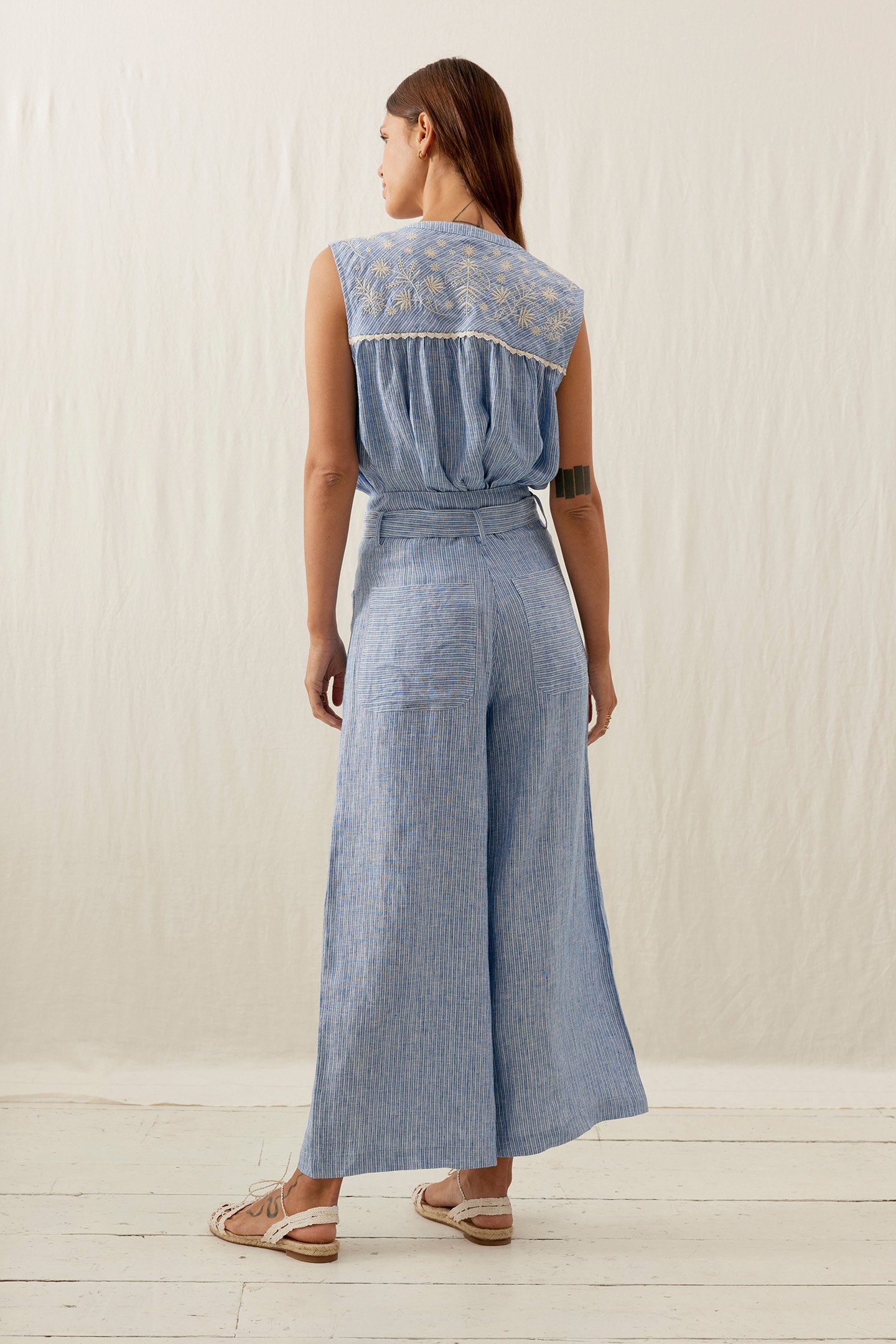 SHIRT DUNA WHITE - BLUE STRIPES 3