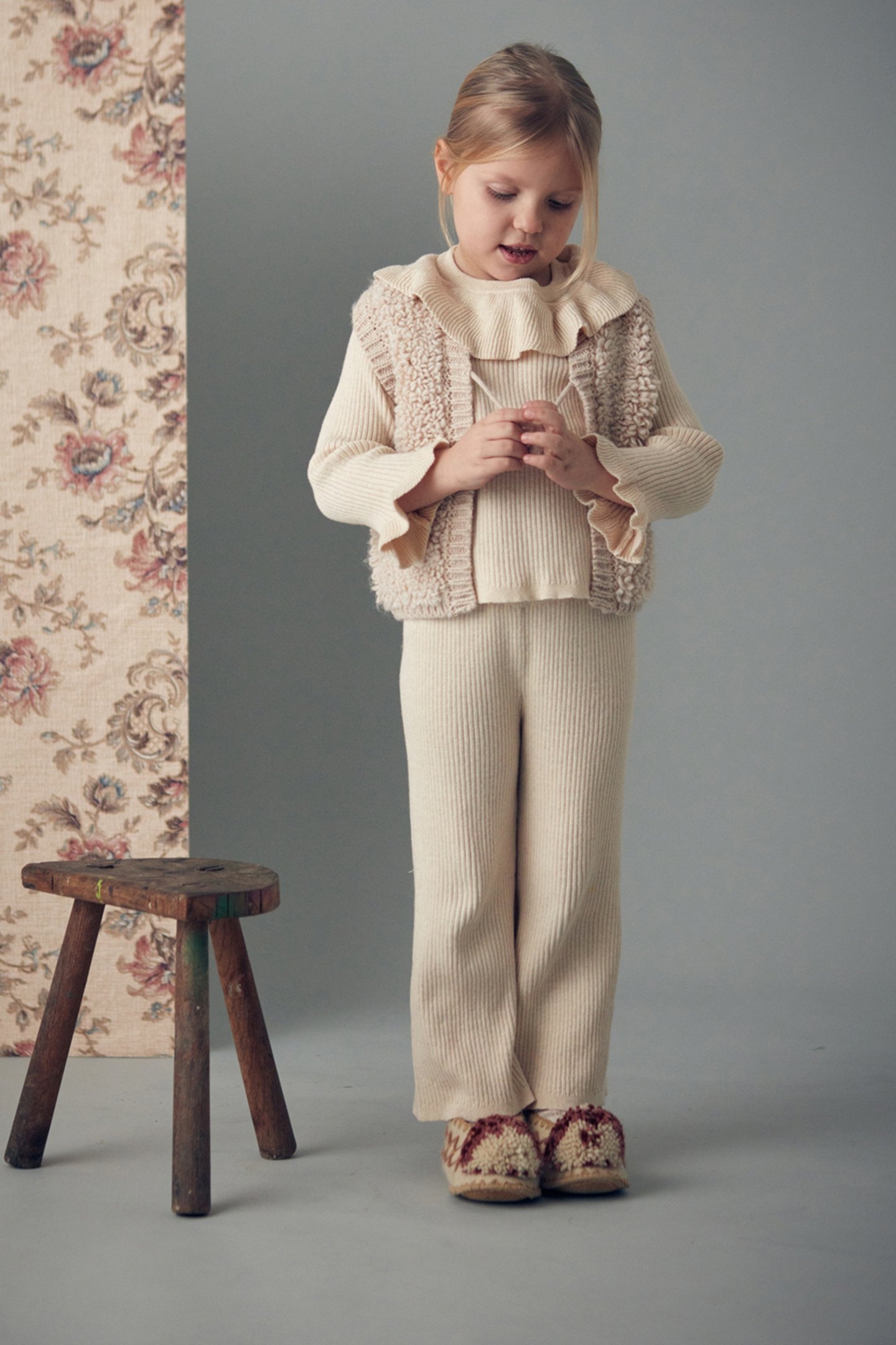 CARDIGAN HEDDI HEATHER CREAM 1