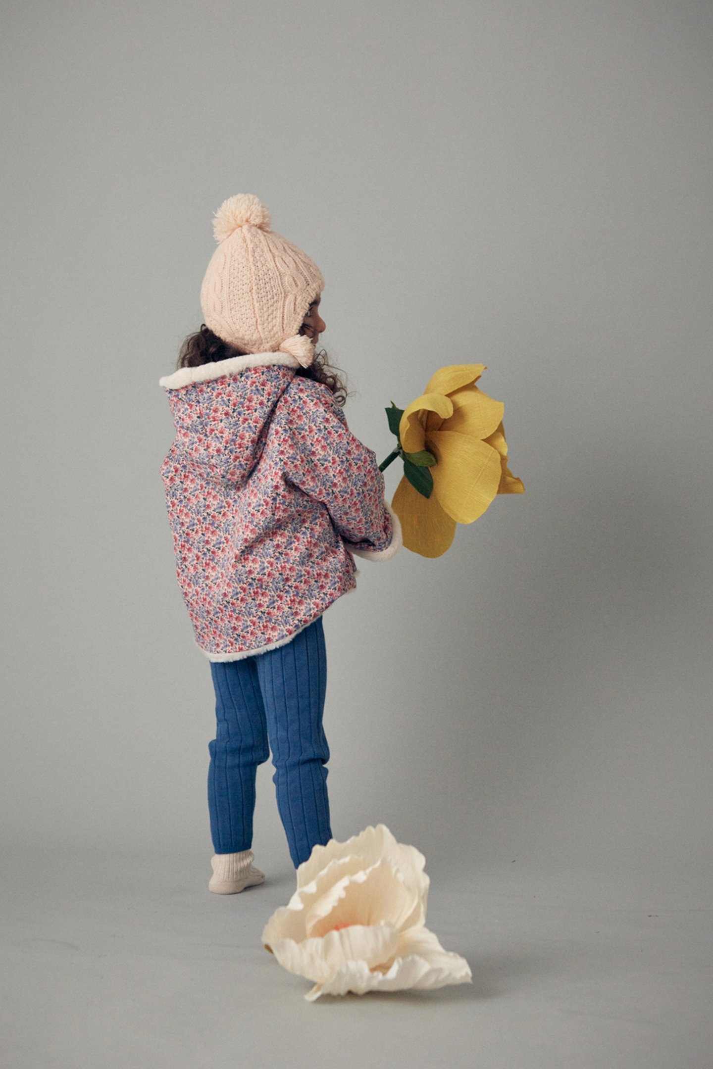 REVERSIBLE COAT FELVET BLUSH FLORAL WORLD 2