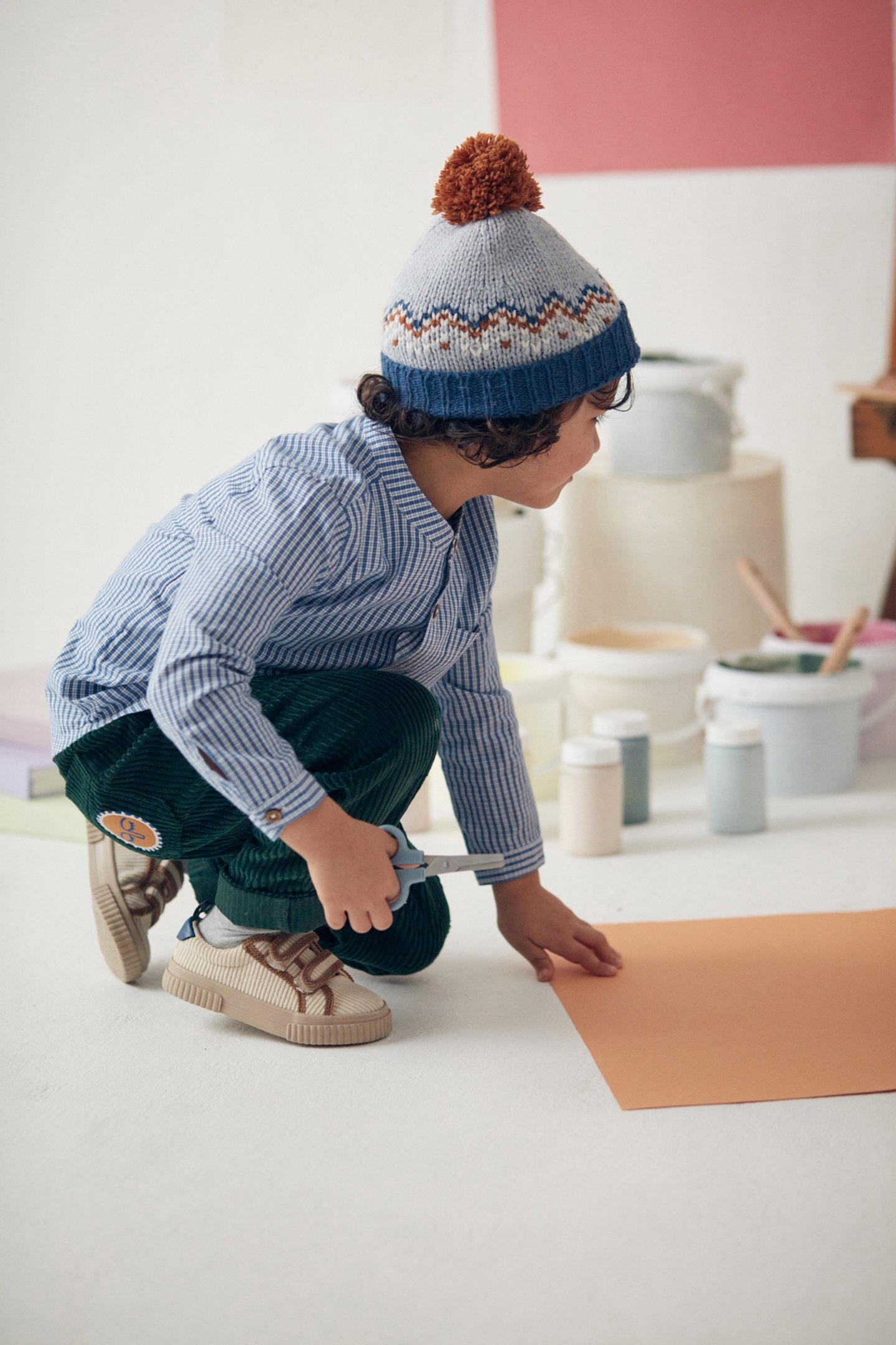 SHIRT AMOD BLUE SONNET VICHY 5