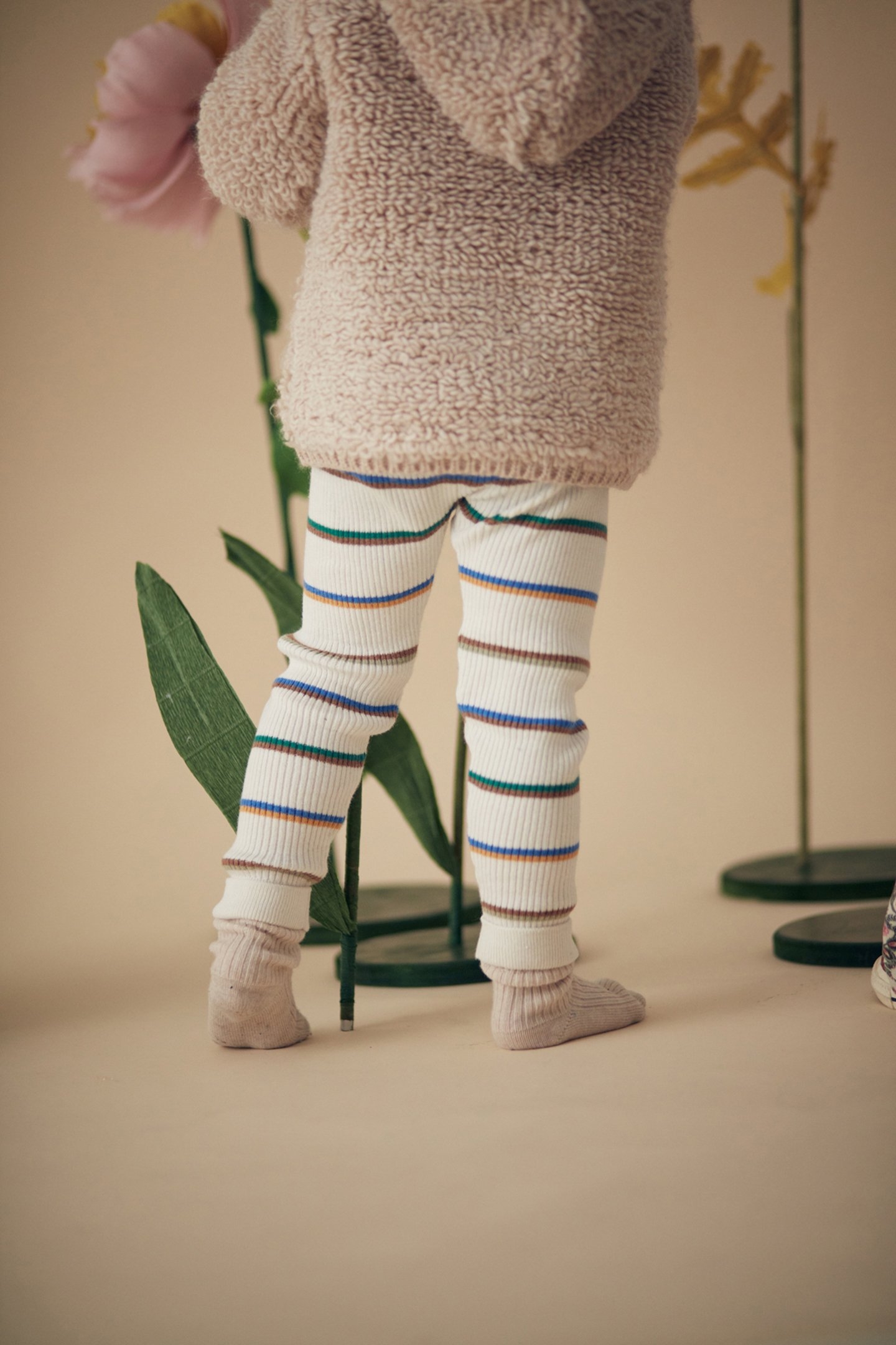 LEGGINGS LENI CREAM STRIPES 2