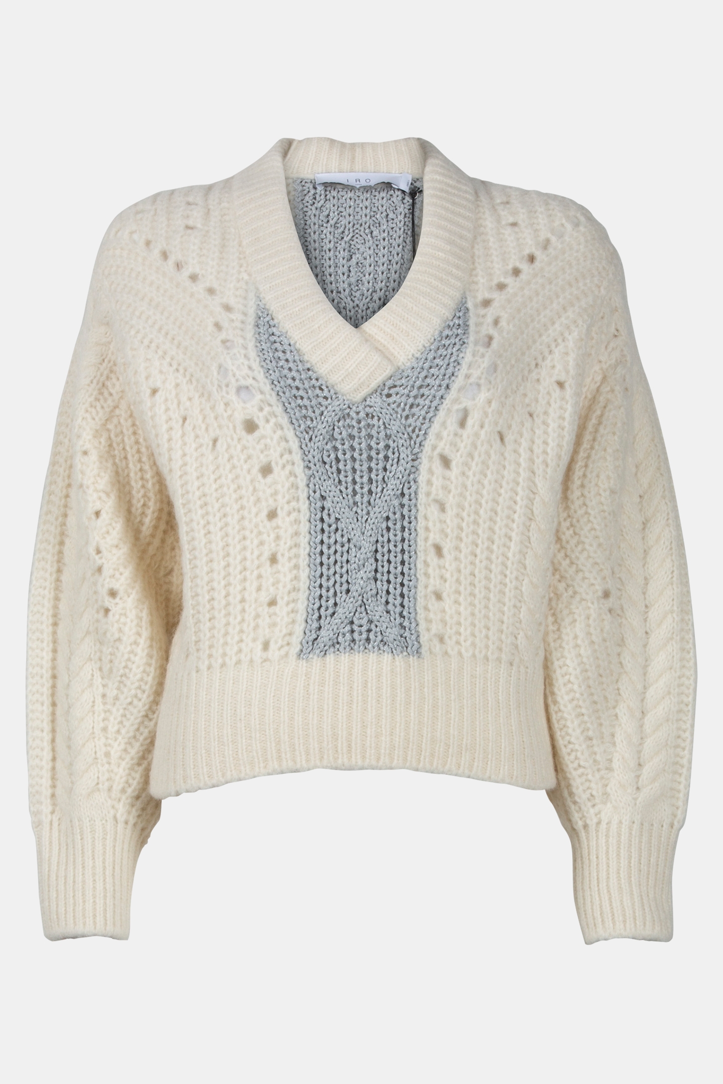 JUDIE PULLOVER ECRU/SILVER 3