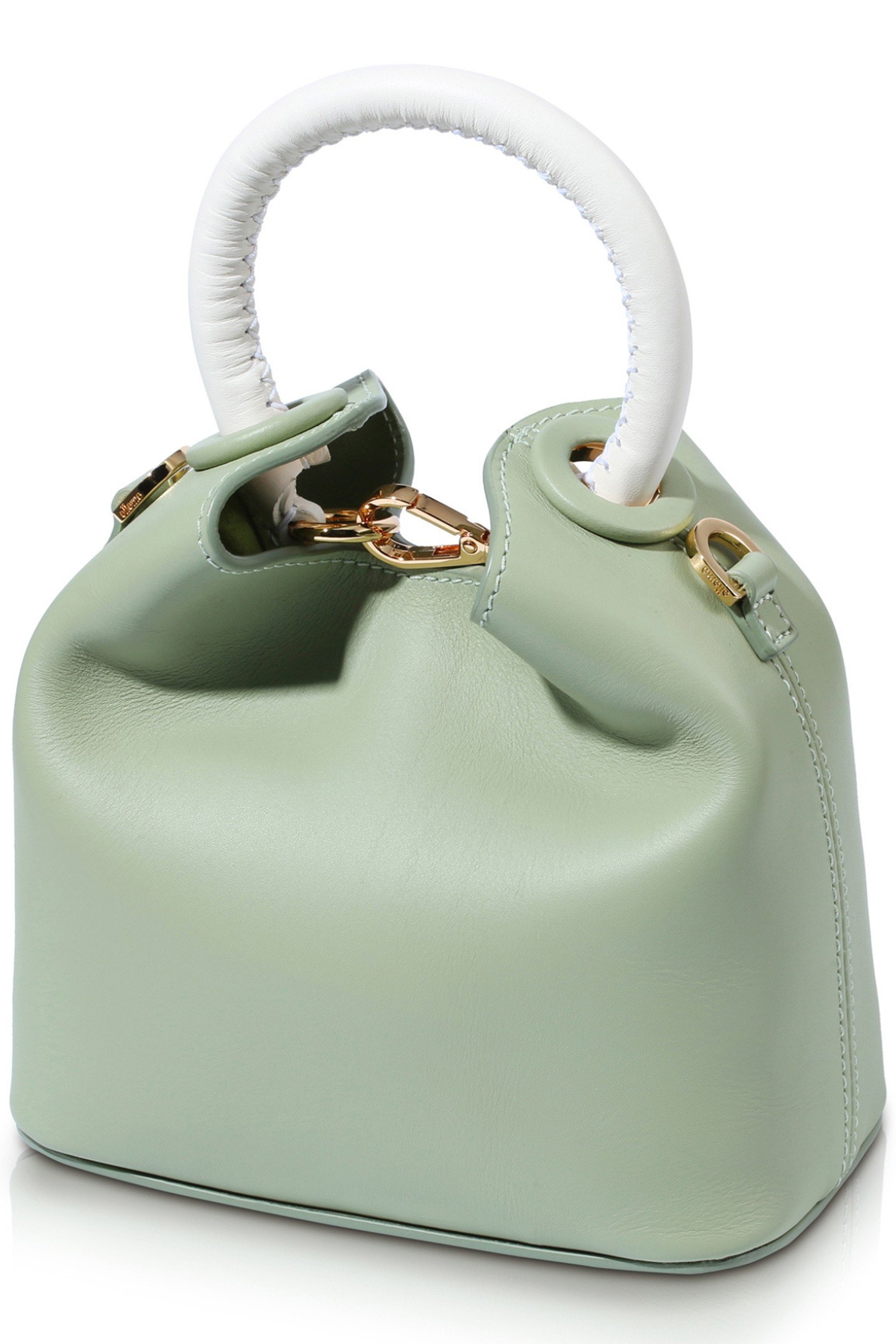 MADELEINE LEATHER MINT/BLACK BORDERS 3