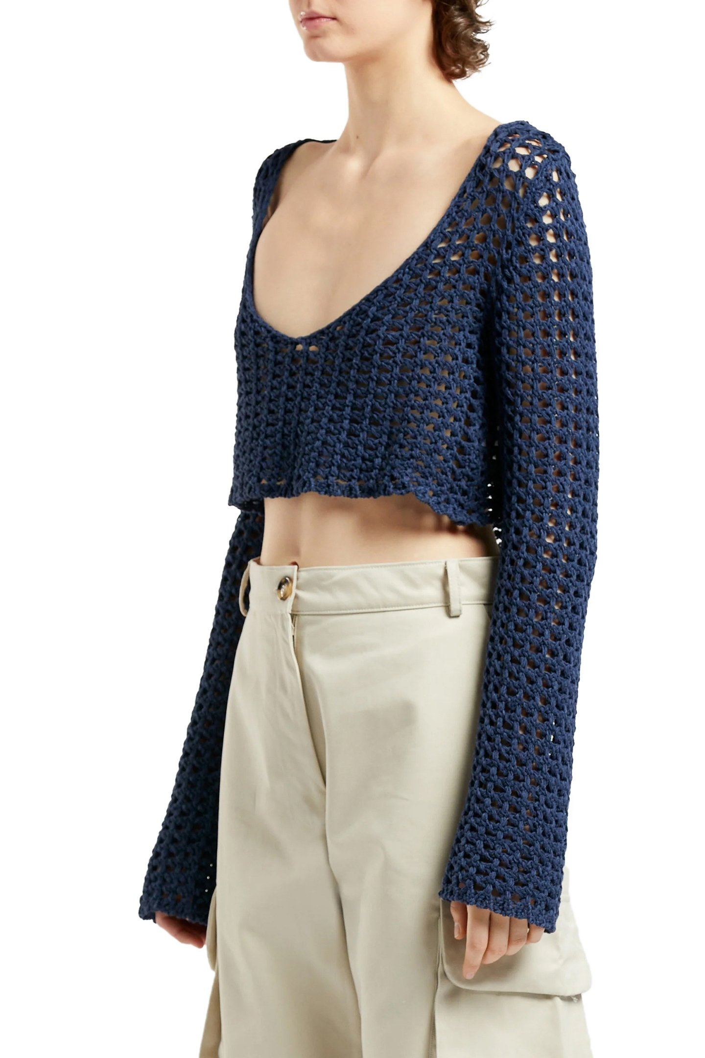 CROCHET JUMPER NAVY 3