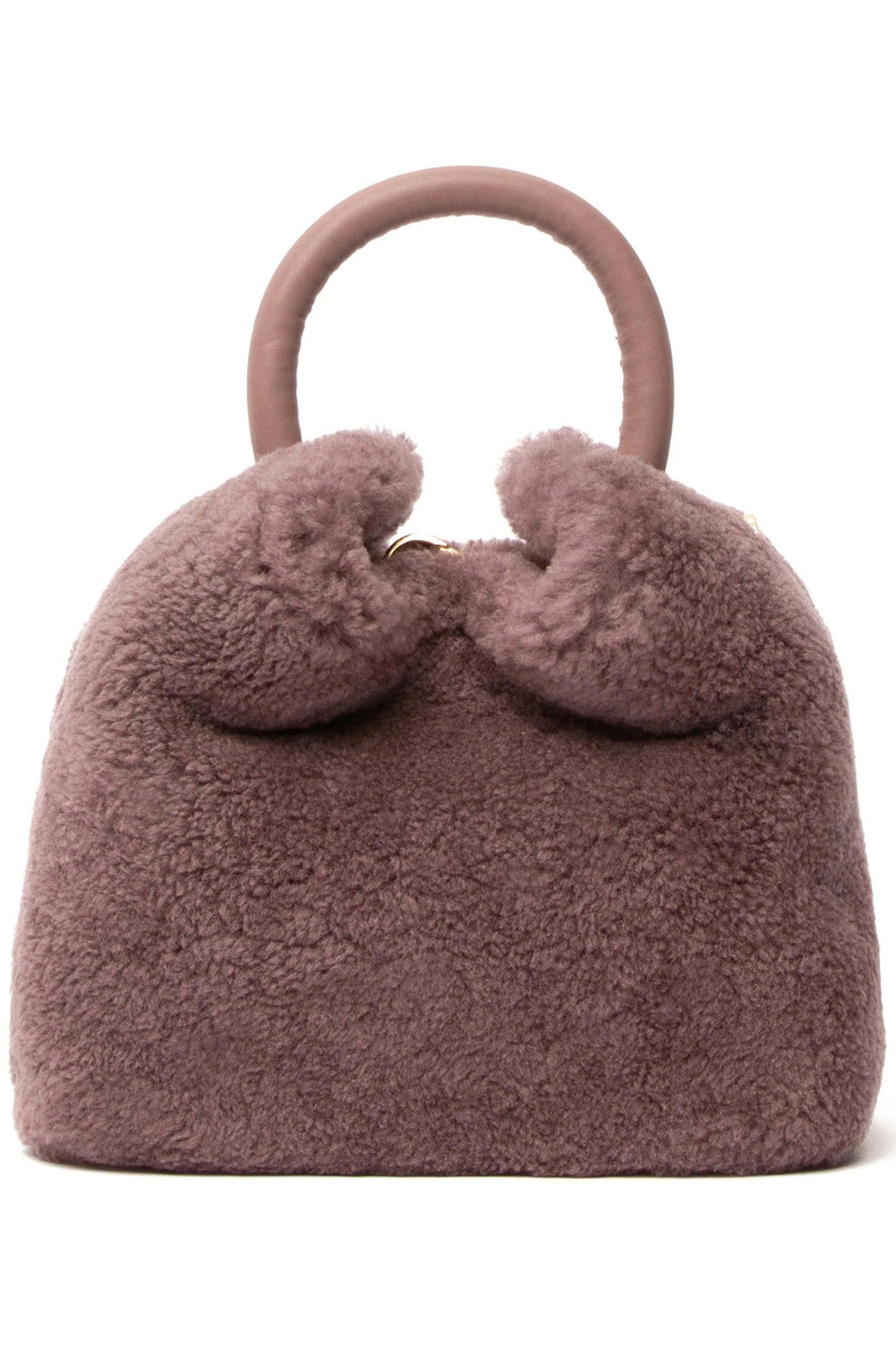 MADELEINE SHEARLING TEDDY MAUVE 1