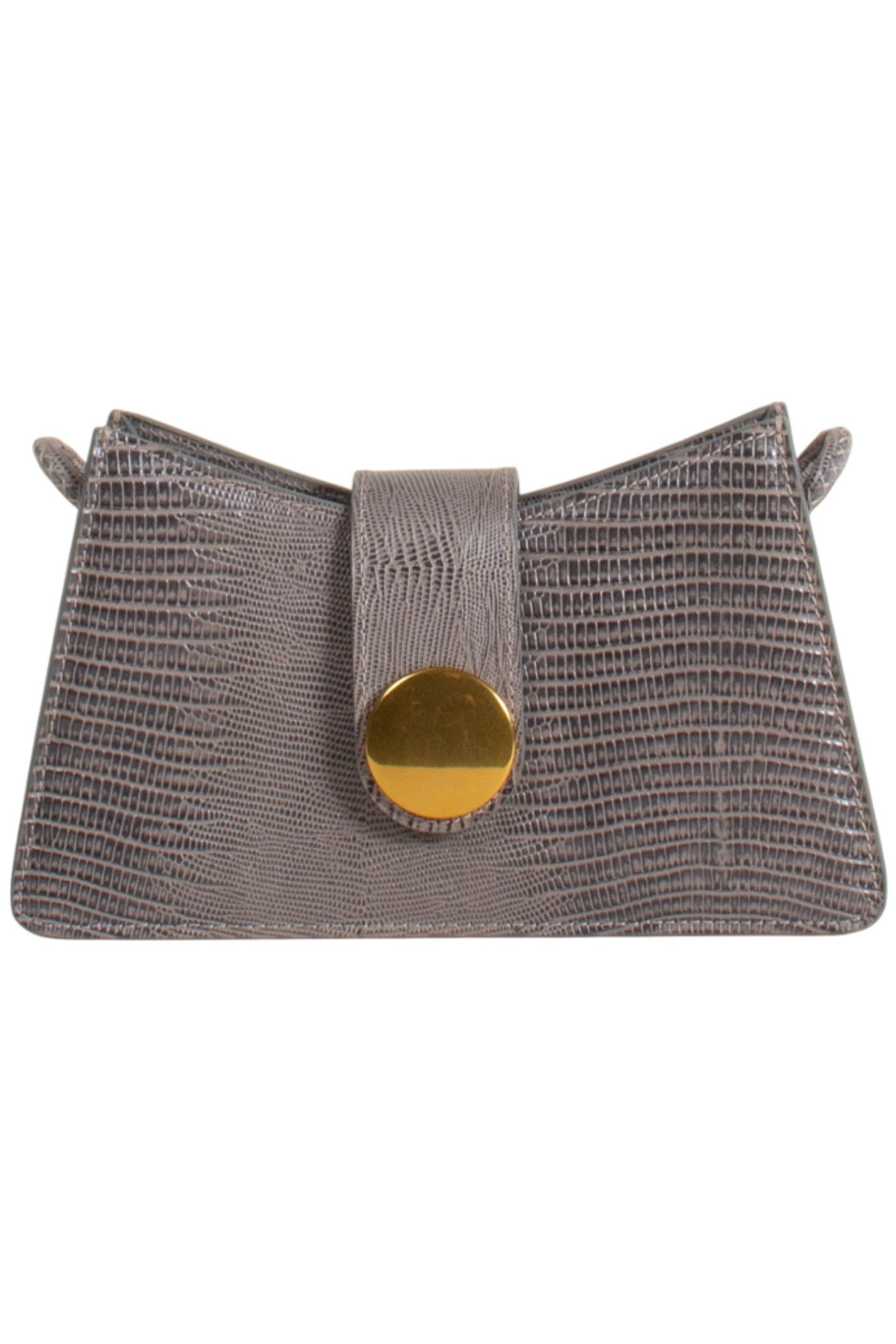 BUCKLE LEATHER LIZARD GREY 4