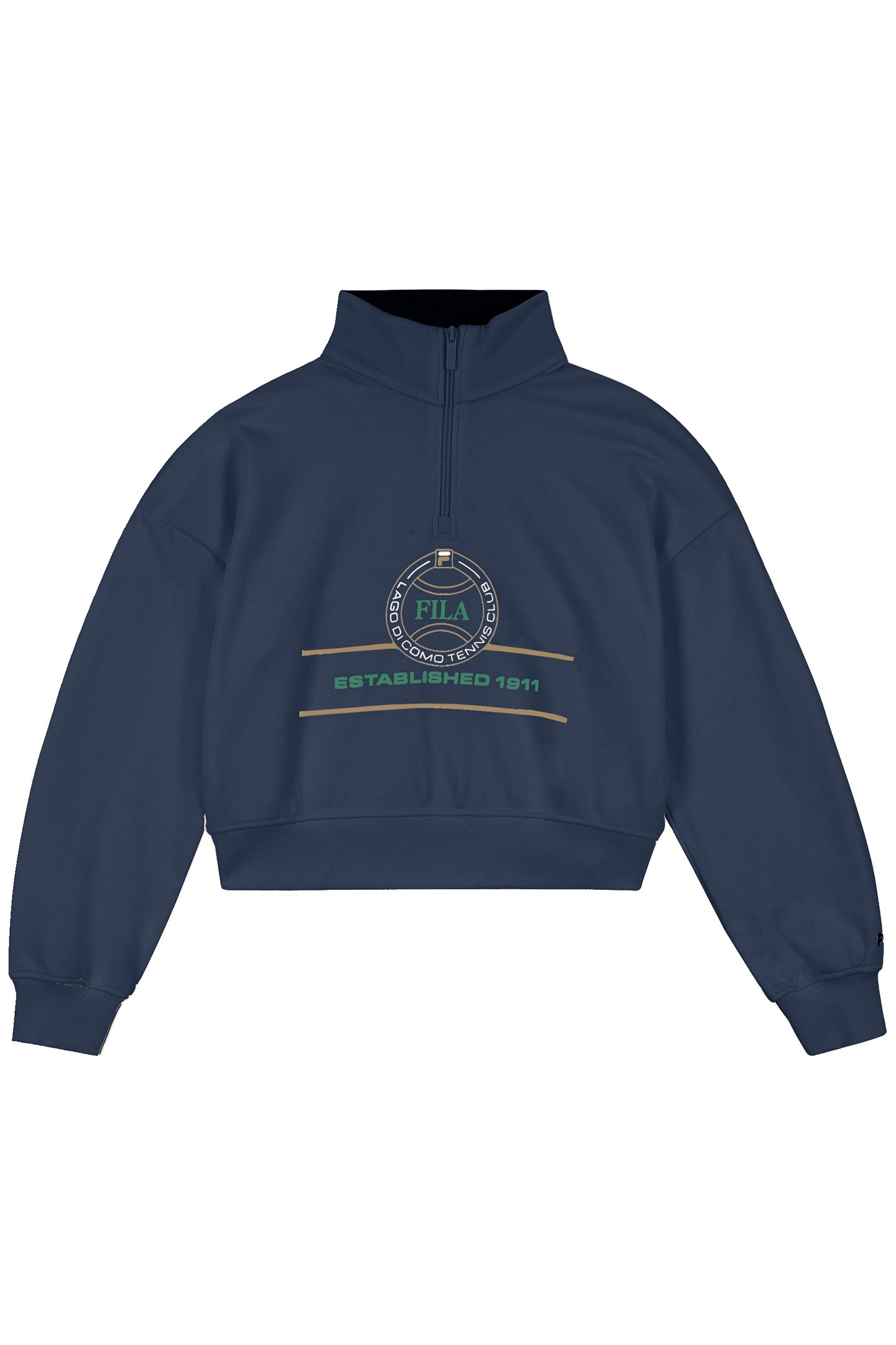 GIRLS FRANCIA LOOSE GRAPHIC HALF-ZIP SWEATSHIRT BLACK IRIS 1